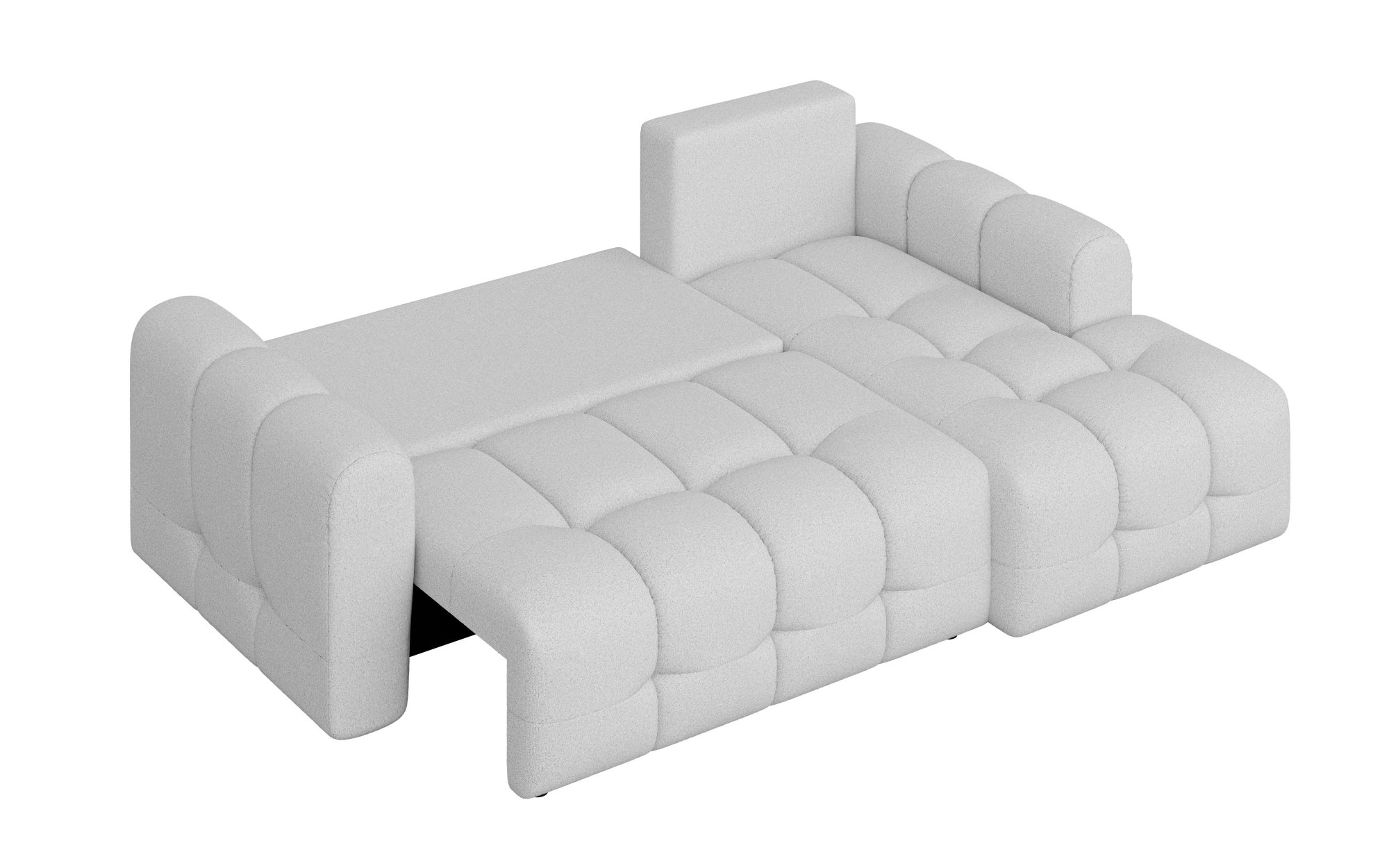 INOSIGN Ecksofa »Manilla, wahlweise mit Bettfunktion, B/T/H 265/170/91 cm«, L-Form mit Recamiere rechts/links bestellbar, Wellenunterfederung