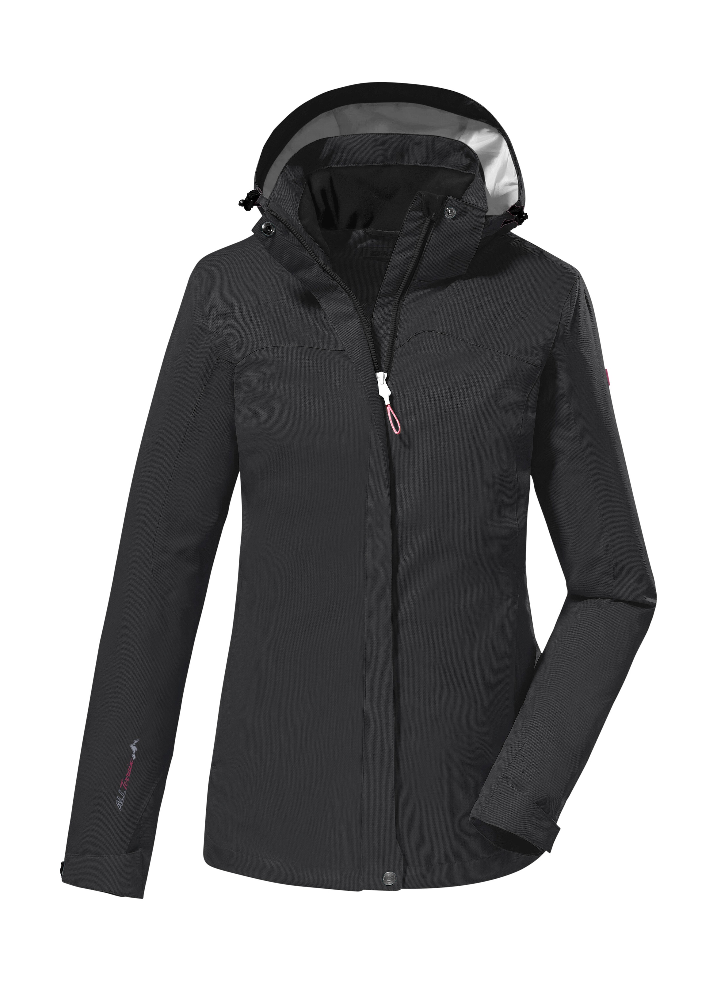 Killtec Outdoorjacke »KOS 133 WMN JCKT«, Wasser- und winddichte Damenjacke mit abnehmbarer Kapuze, PFAS-frei