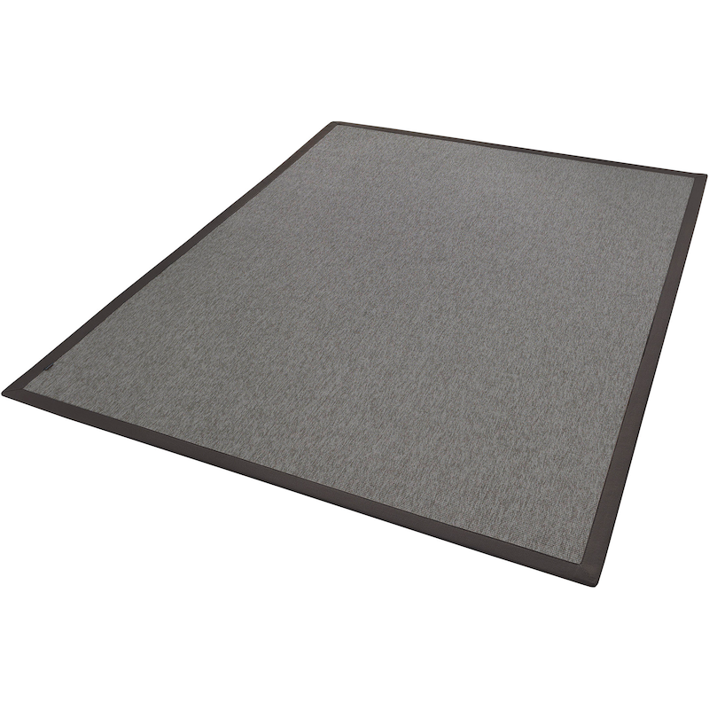 DEKOWE Teppichboden »Naturino RipsS2 Spezial« rechteckig 8 mm Höhe Flachgewebe, meliert, Sisal-Optik, In- und Outdoor geeignet anthrazit