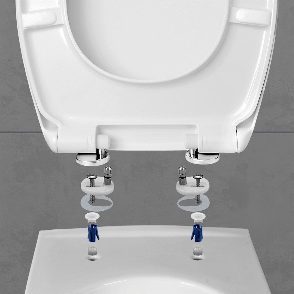 CORNAT WC-Sitz »Flaches Design - Pflegeleichter Duroplast - Quick up«