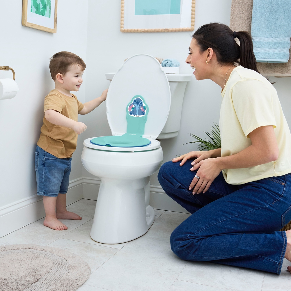 Bright Starts Toilettentrainer »Baby Flip & Sit Toilettensitz Disney Stitch«