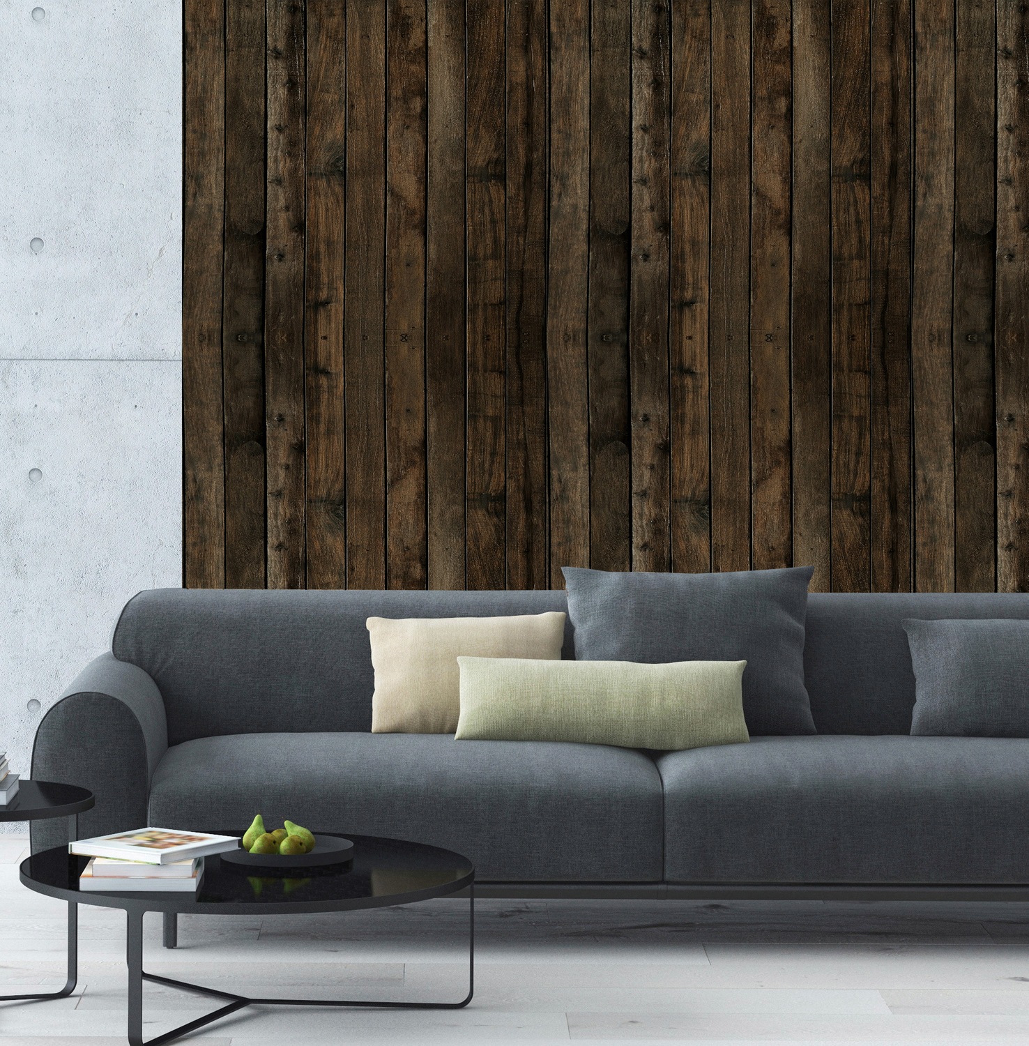 queence Vinyltapete »Holzoptik«, bedruckt-Motiv-gemustert-Holz-Retro, 90x25 günstig online kaufen