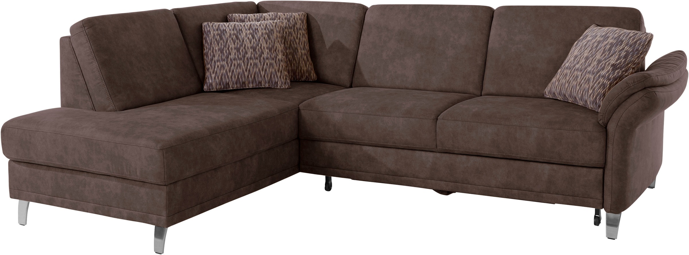 sit&more Ecksofa »Clio L-Form«, wahlweise mit Bettfunktion und Bettkasten, inklusive Federkern