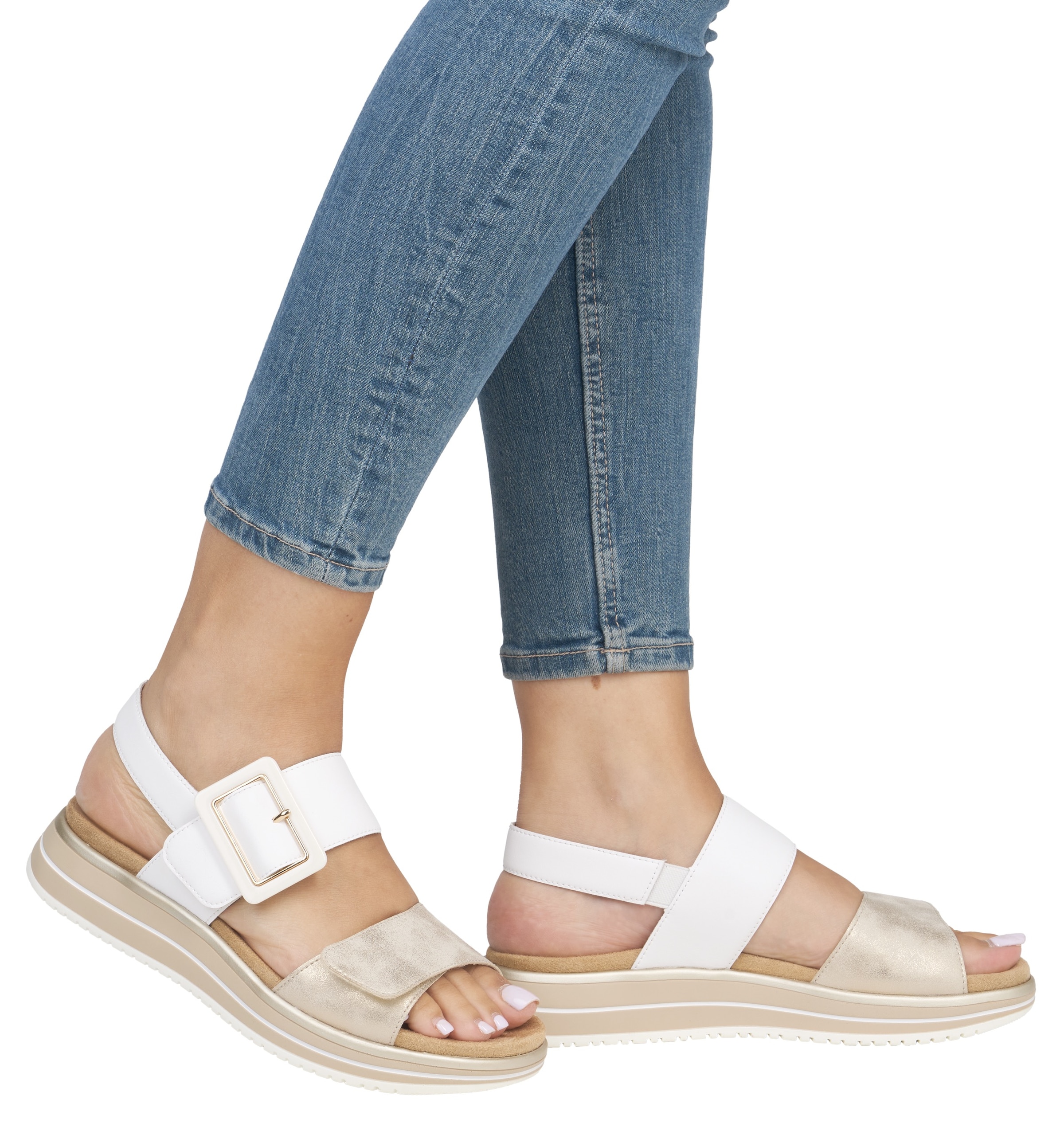 Remonte Keilsandalette  , Sommerschuh, Riemchensandale mit komfortablem Softfußbett