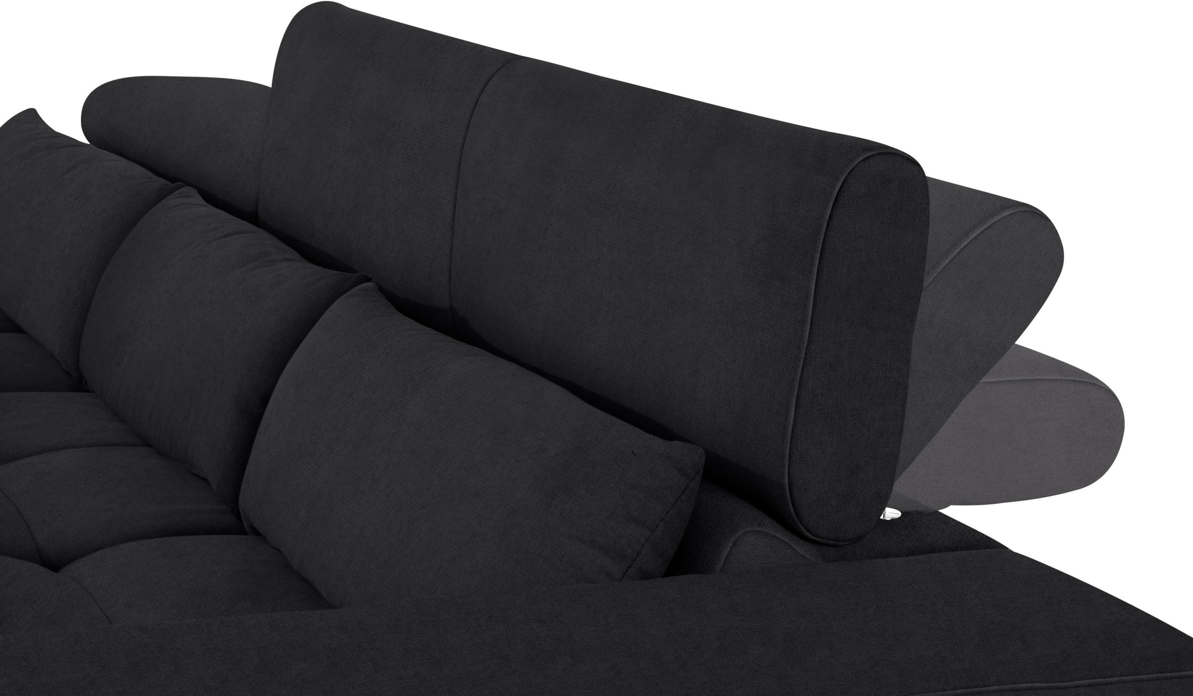 COTTA Ecksofa »Orion L-Form«, mit Kopfteilverstellung & 3 Nierenkissen