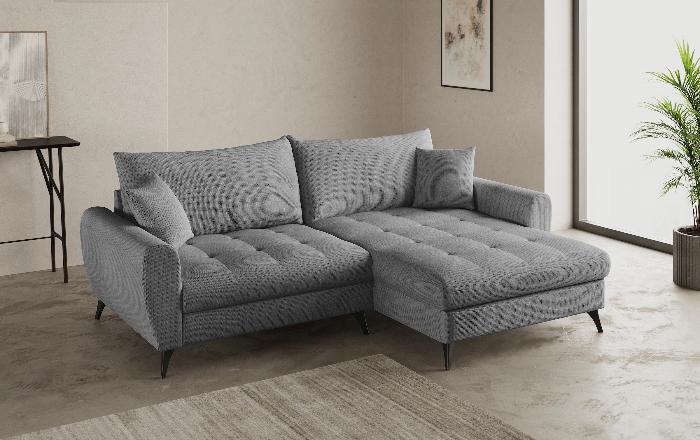 Mr. Couch Ecksofa »Blackburn II, L-Form«, Mit Kaltschaumpolsterung bis 140 kg belastbar