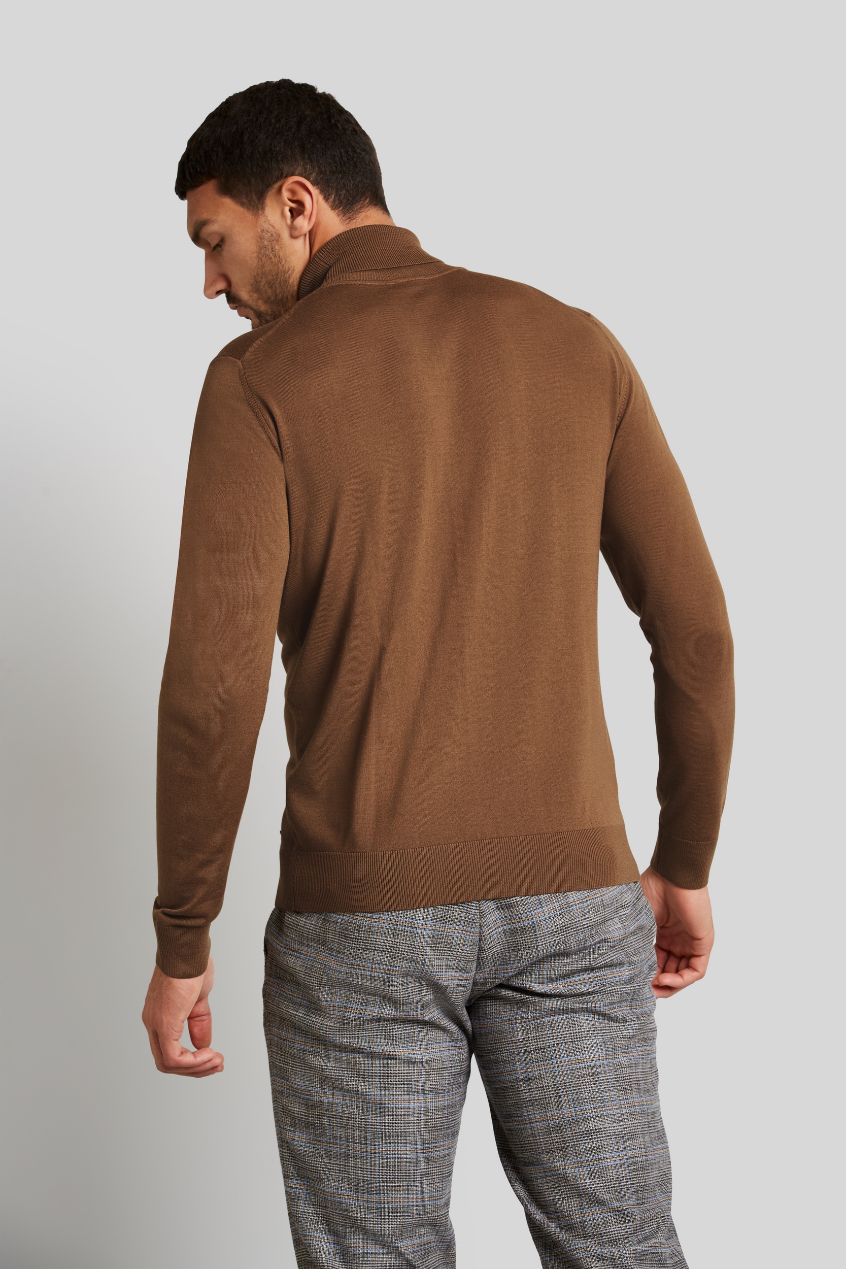 bugatti Rollkragenpullover, aus 100 % Merinowolle