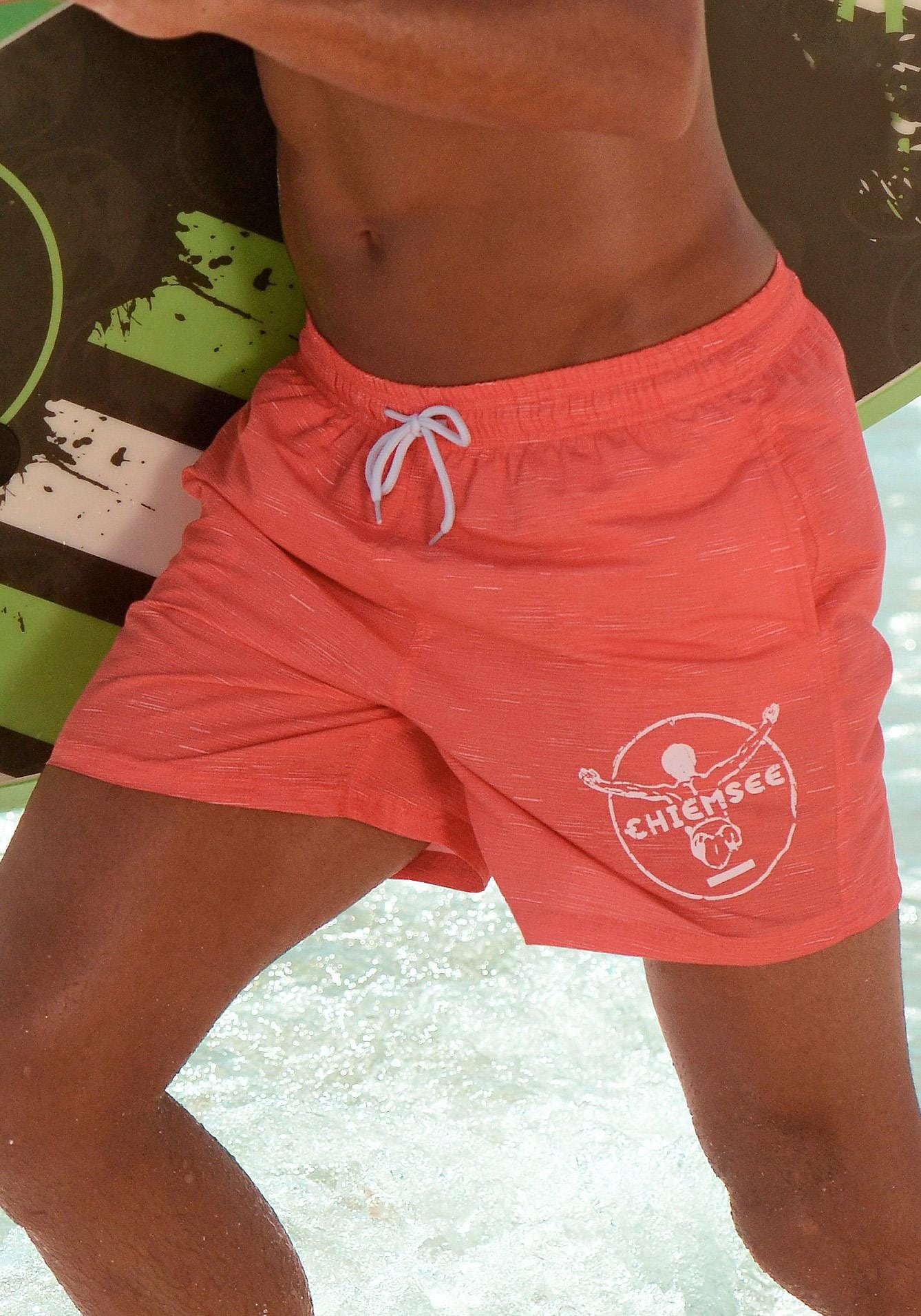 3. Bild von Chiemsee Badeshorts »Melange«, mit Logodruck, seitliche Eingrifftaschen