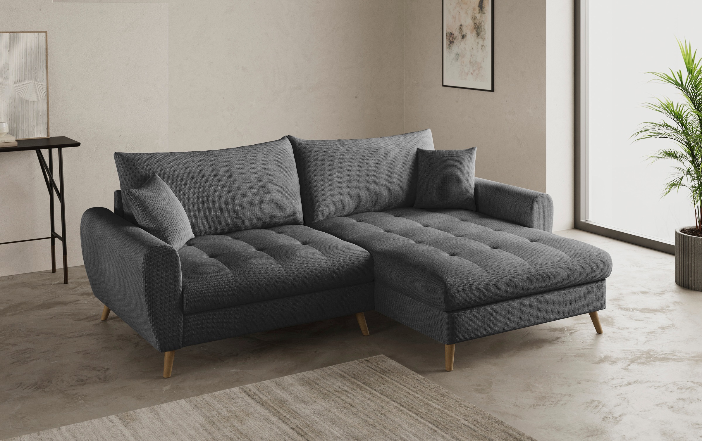 Mr. Couch Ecksofa »Blackburn II, L-Form«, Mit Kaltschaumpolsterung bis 140 kg belastbar