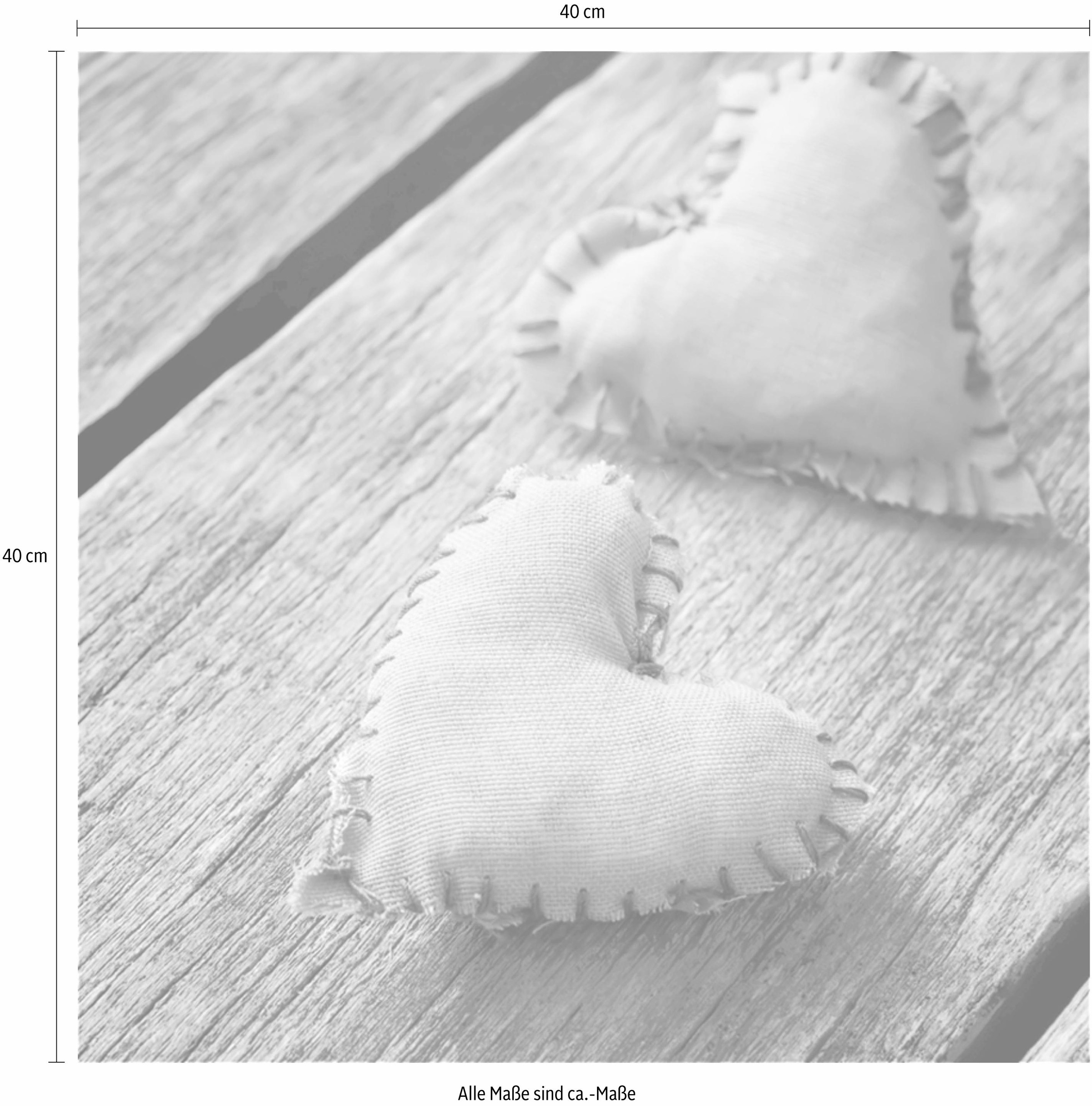 Home affaire Leinwandbild »Hearts Pink«, 40/40 cm