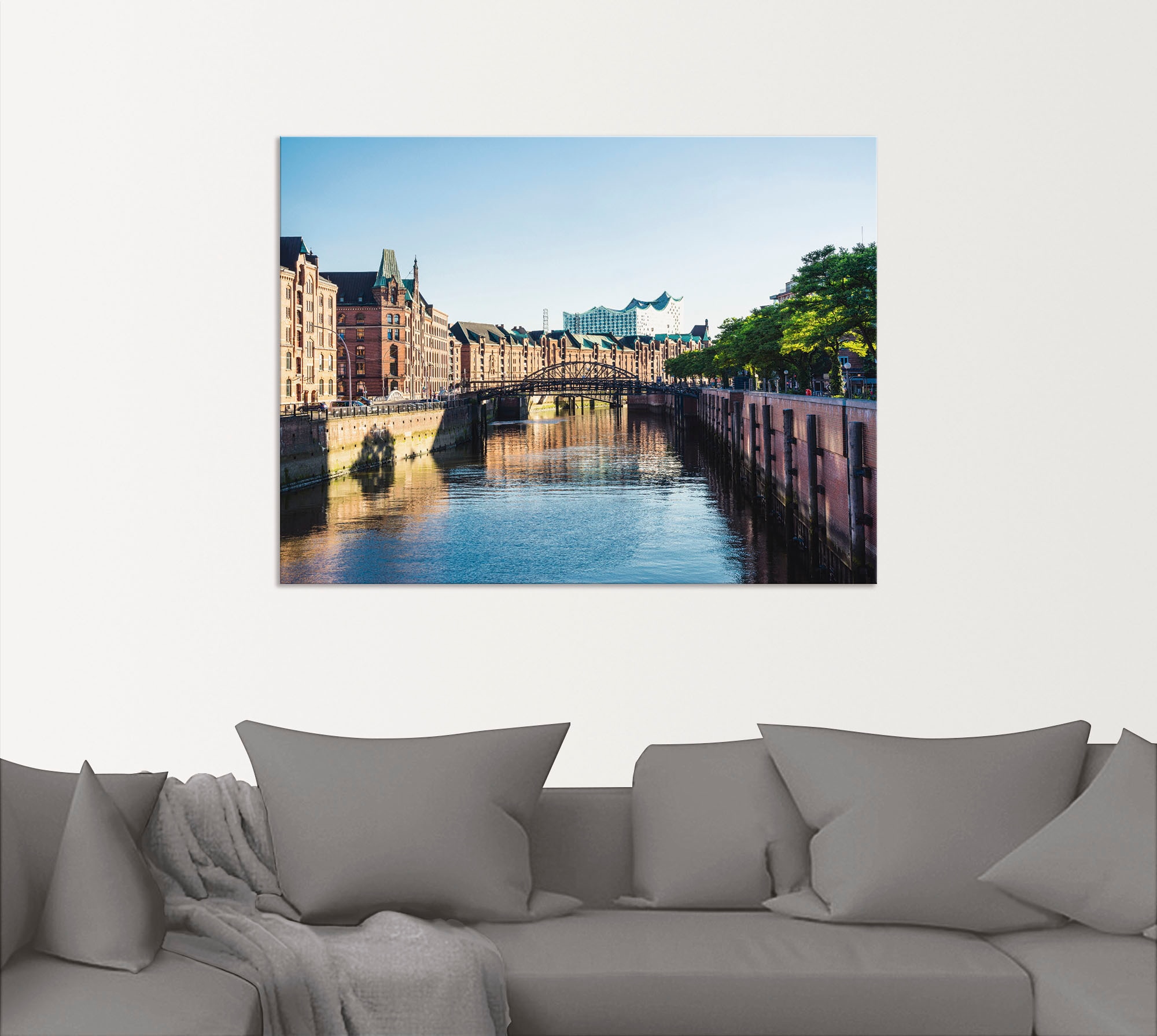 Artland Wandfolie »Hamburg Speicherstadt«, Deutschland, (1 St.), selbstklebend