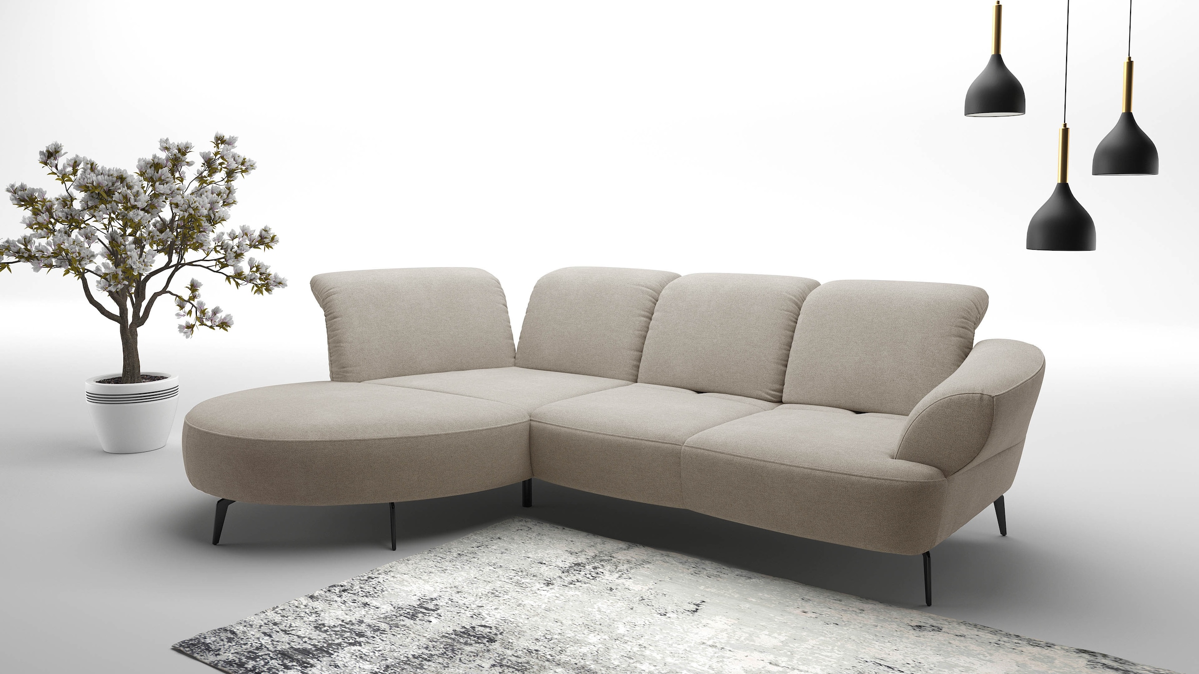 sit&more Ecksofa "Dance, L-Form, inkl. Sitztiefenverstellung", inkl. Click& günstig online kaufen