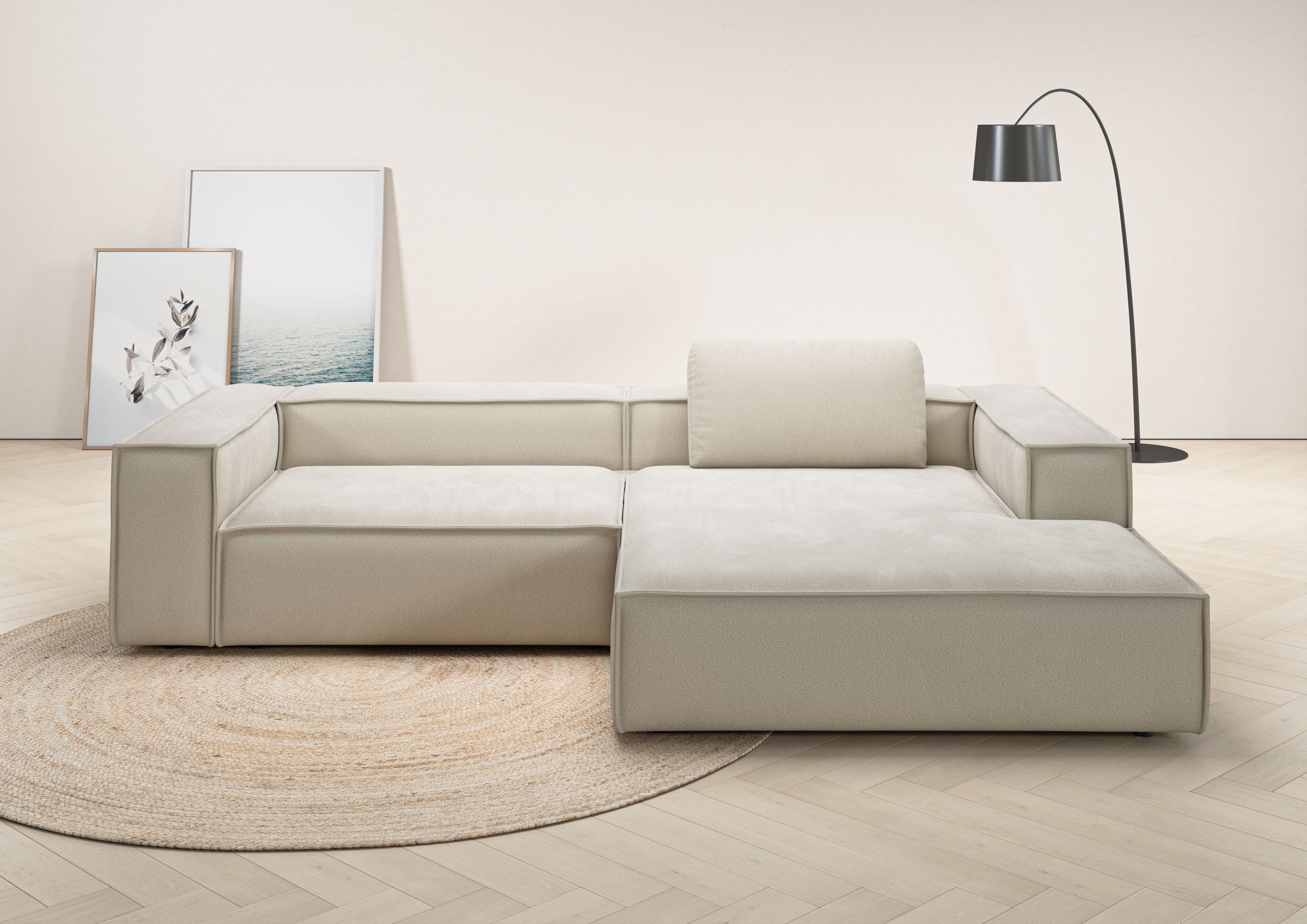Places of Style Ecksofa »Watertown, modernes XXL L-Form, 306 cm breit«, Gro günstig online kaufen