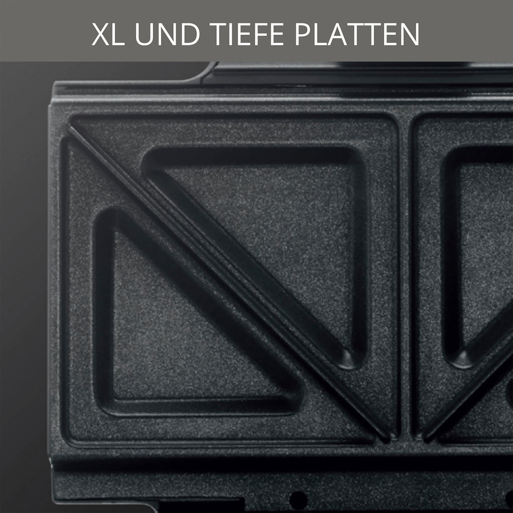 Krups Sandwichmaker »FDK453, Dreieckform, Antihaftbeschichtung, tiefe XL-Platten«, 850 W