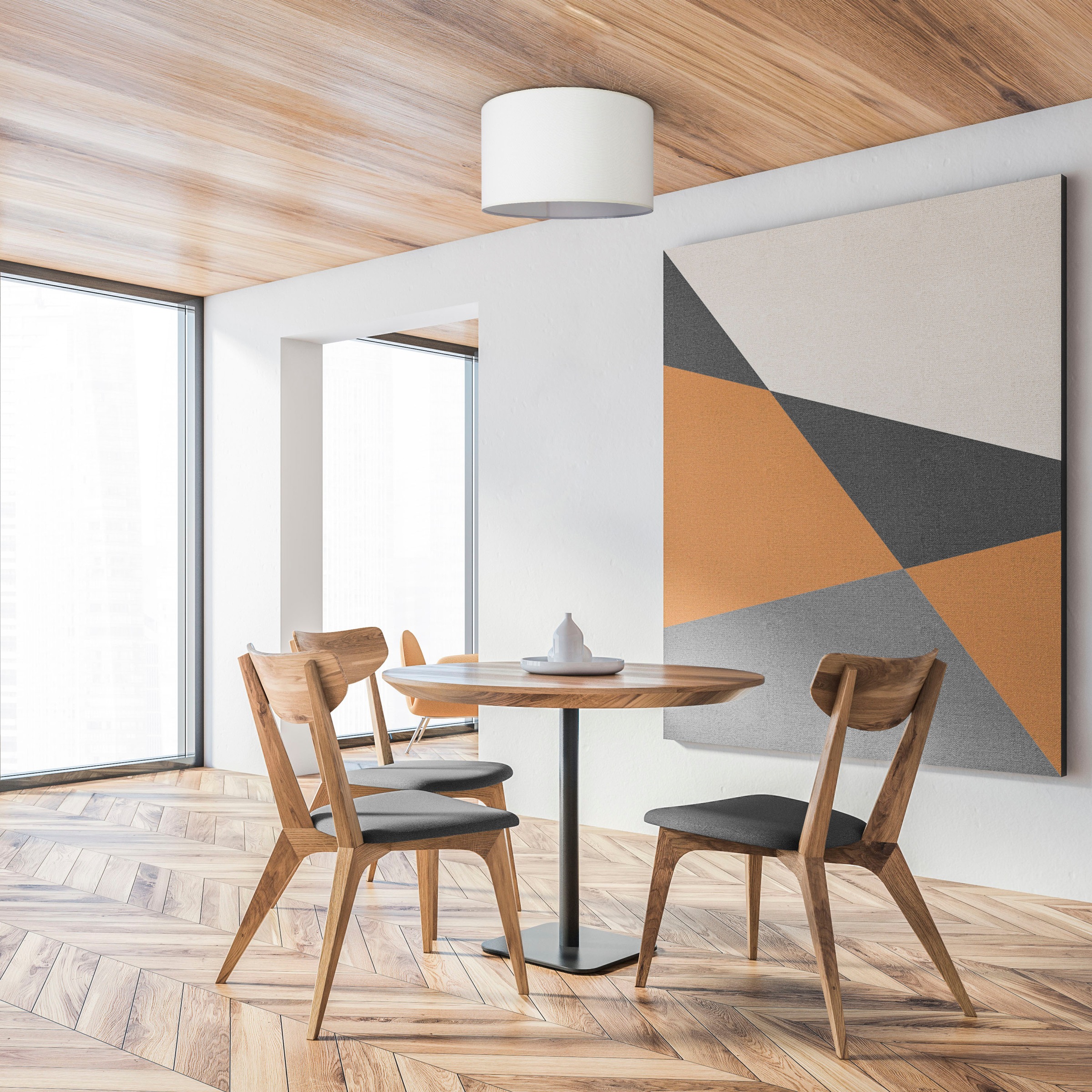 Paco Home Deckenleuchte »HUGO CANVAS UNI COLOR«, Leuchtmittel E27   ohne Le günstig online kaufen