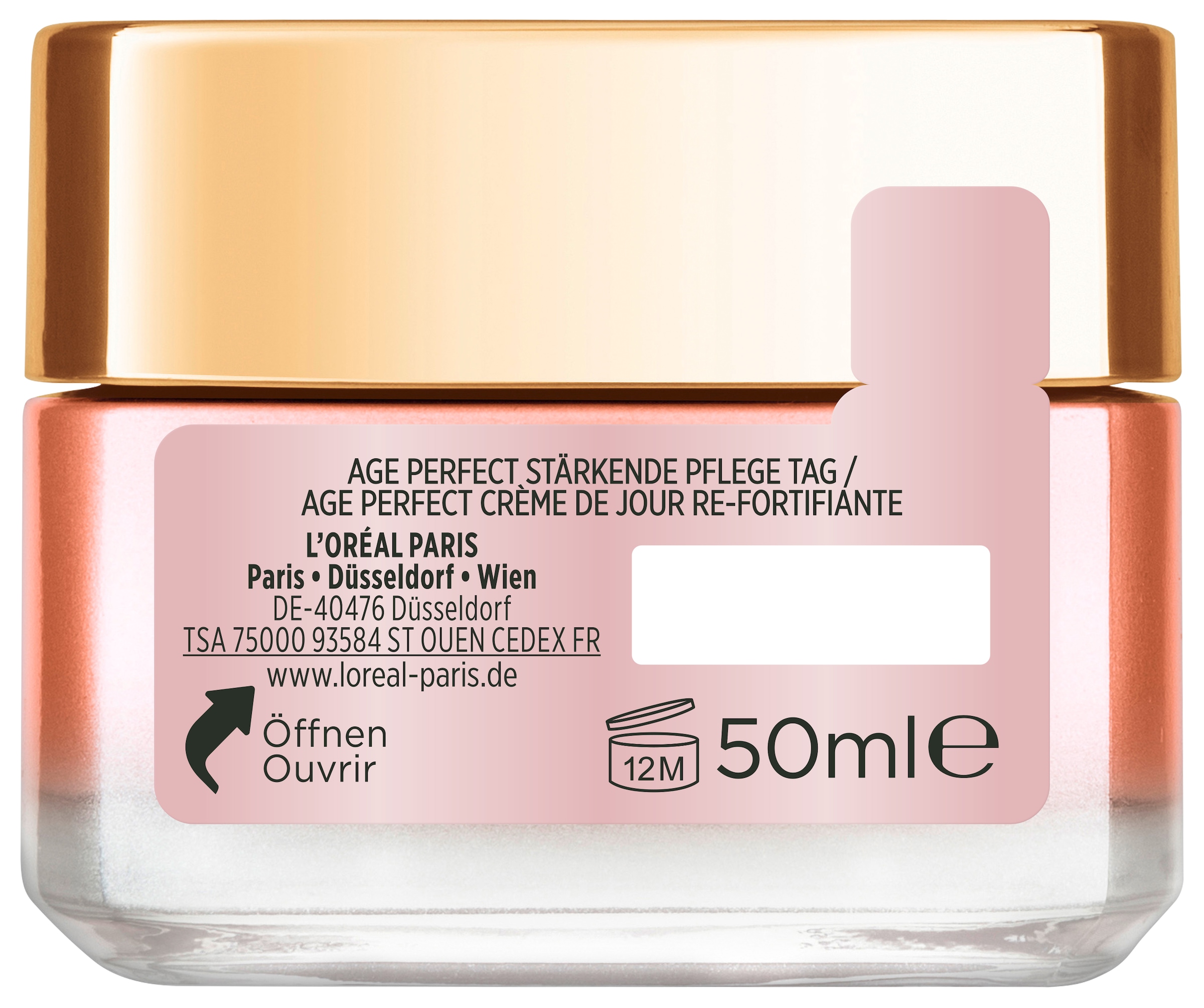 L'ORÉAL PARIS Tagescreme »AGE PERFECT GOLDEN AGE ROSÉ-TAGESPFLEGE« für reife Haut, mit Calcium und Vitamin B3, strafft die Haut