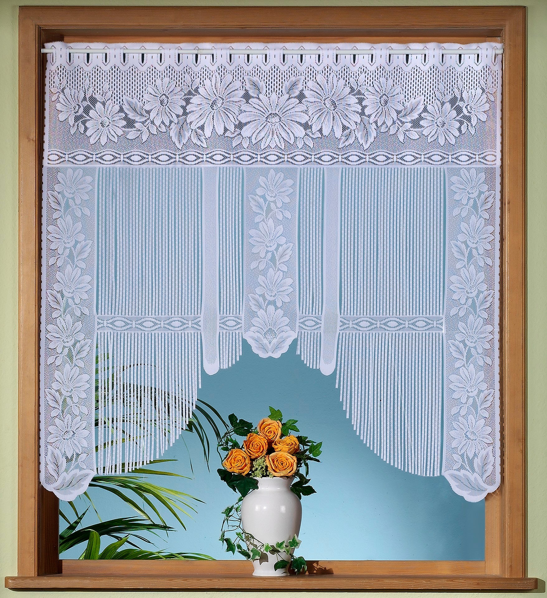 Weckbrodt Scheibengardine »Emilia« Stangendurchzug 1 Stk. tlg. Jacquard, Ga günstig online kaufen