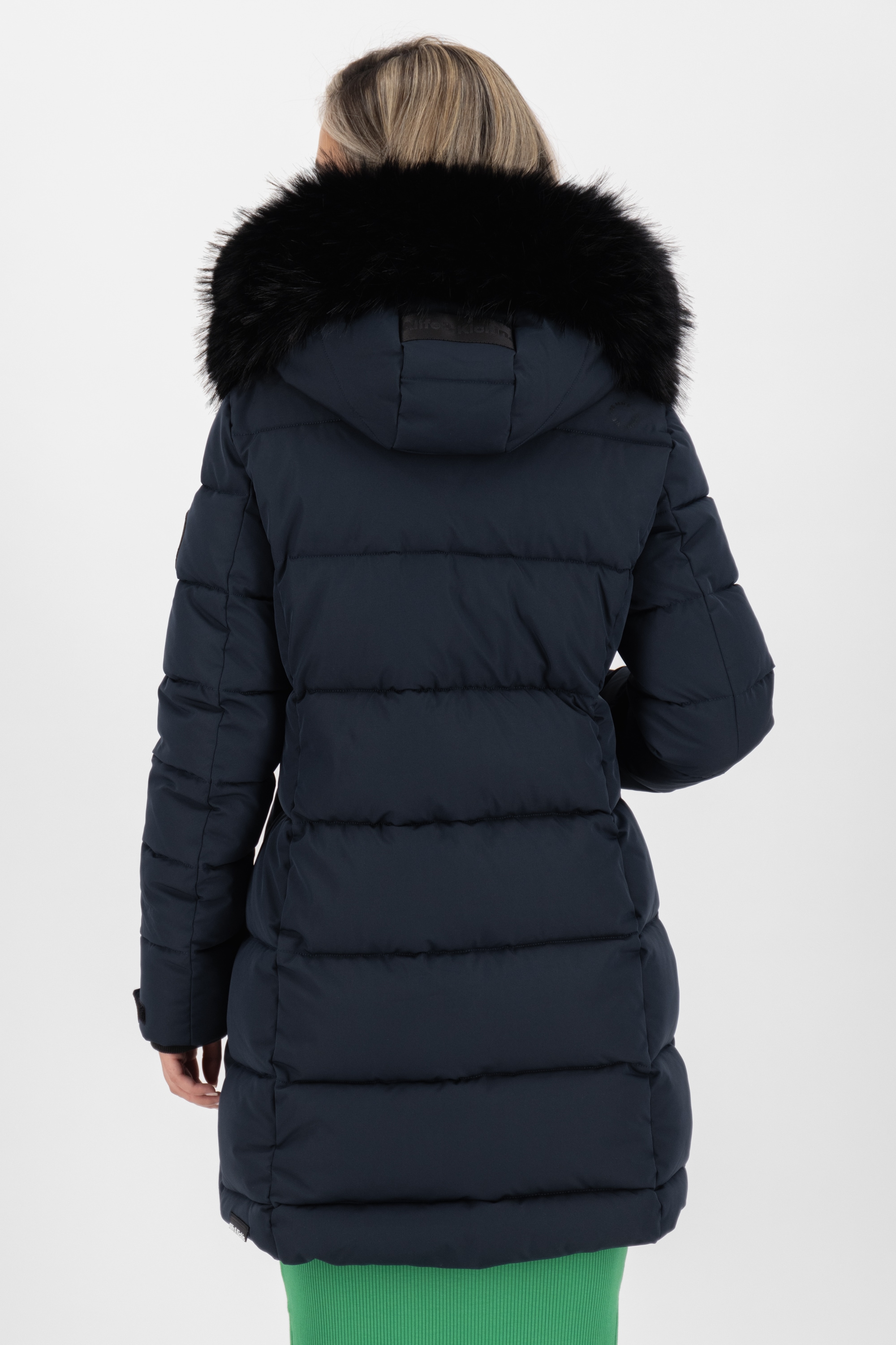 Alife & Kickin Winterjacke »Damen AmaliaAK A«, mit Kapuze, Lange gefütterte Damenwinterjacke mit abnehmbarer Kunstfellkapuze