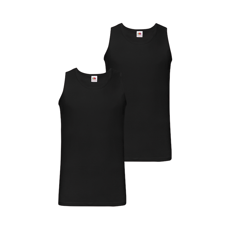 FRUIT OF THE LOOM Tanktop Packung, 2 Stk. tlg. aus reiner Baumwolle Black 3XL 3XL FOL Tank Top 2er Pack für Herren von FRUIT OF THE LOOM