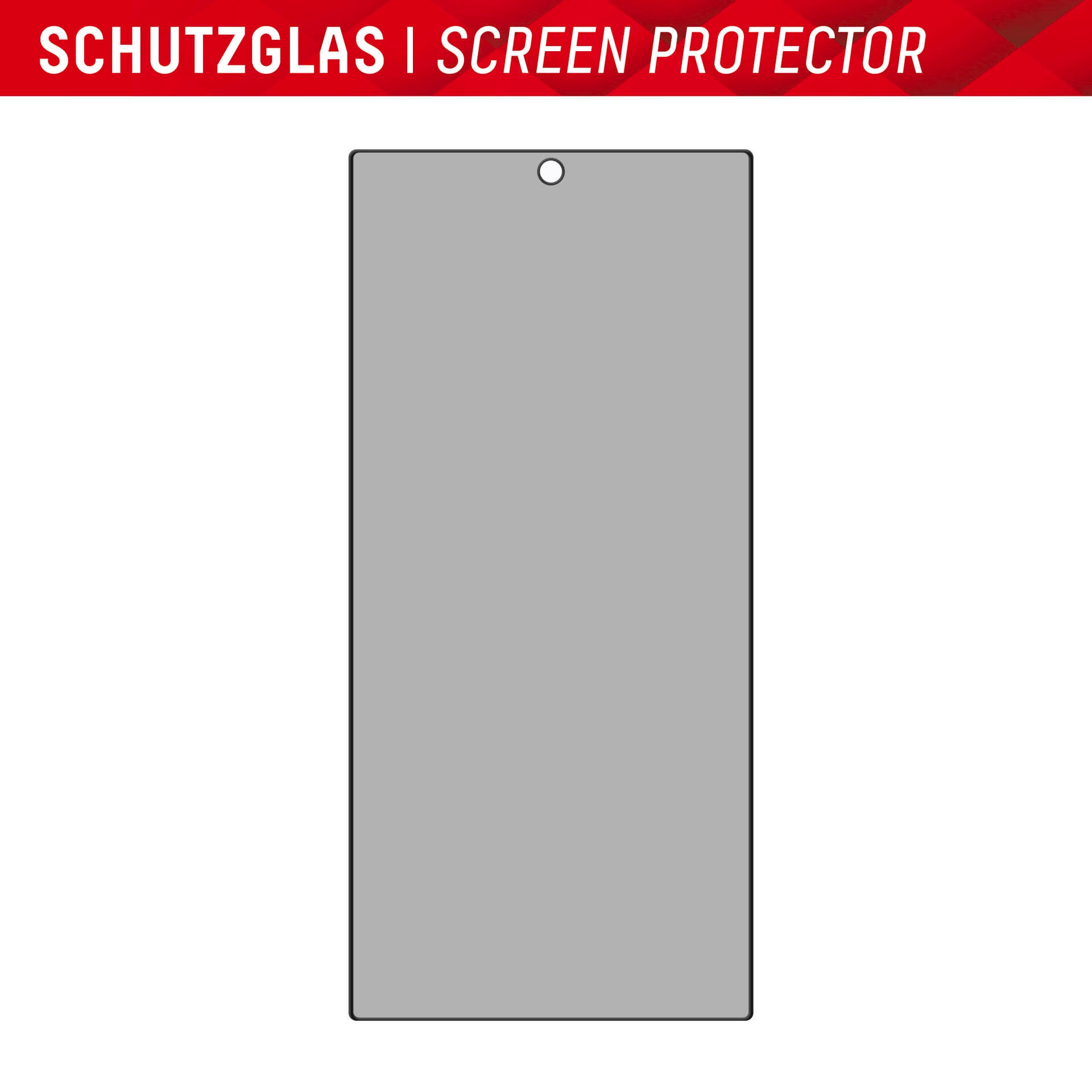 Displex Displayschutzglas »Privacy Glass«, für Samsung Galaxy S24 Ultra, Blickschutz Displayschutzfolie Displayschutz kratzer-resistent 10H