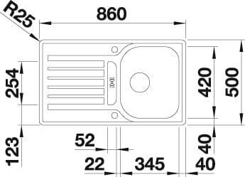 Blanco Küchenspüle »LANTOS 45 S-IF«