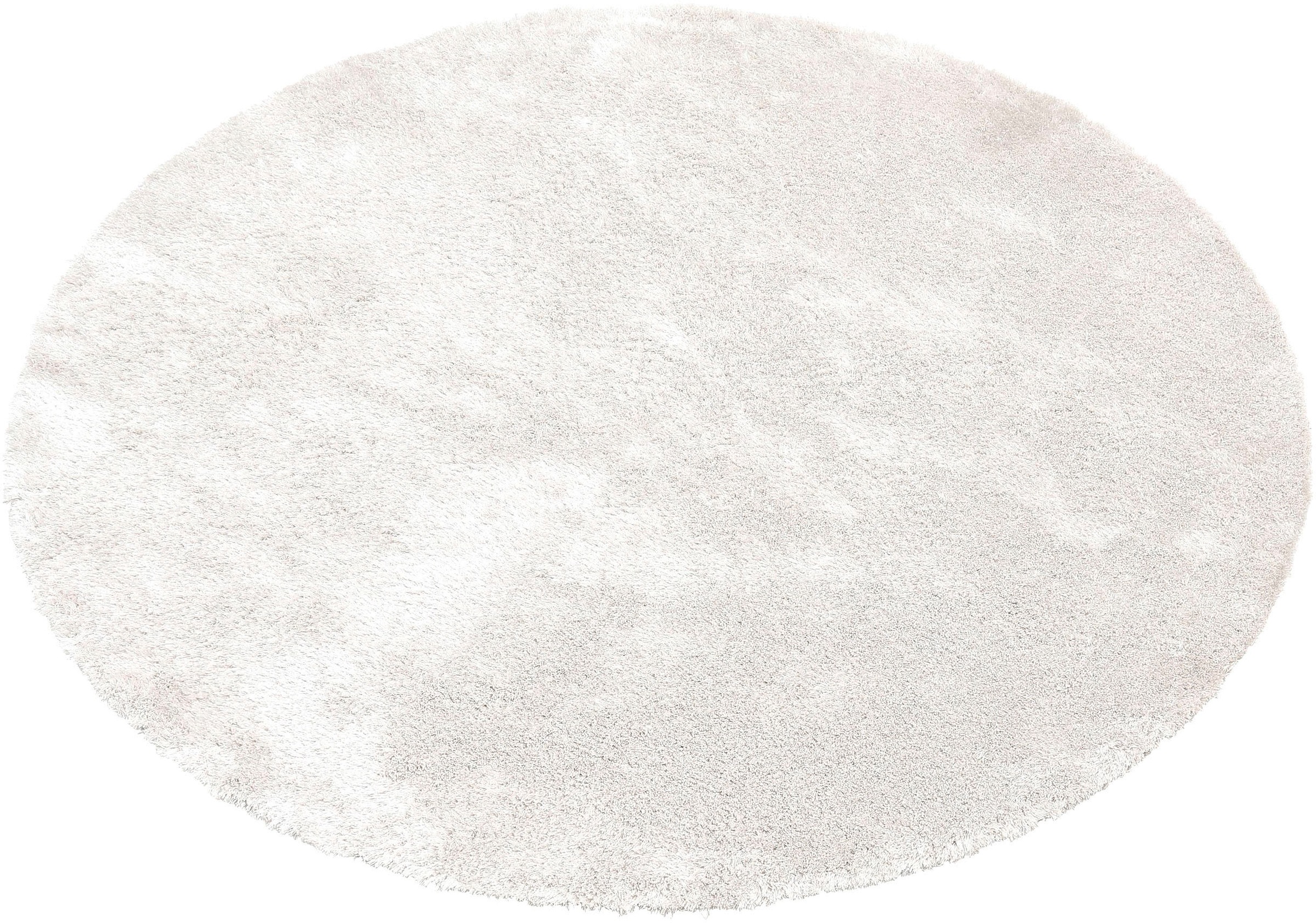 Bruno Banani Hochflor-Teppich »Dana Teppich, Kundenliebling«, rund, 30 mm Höhe, unifarben, Mikrofaser Teppiche, Wohnzimmer, Schlafzimmer, Esszimmer