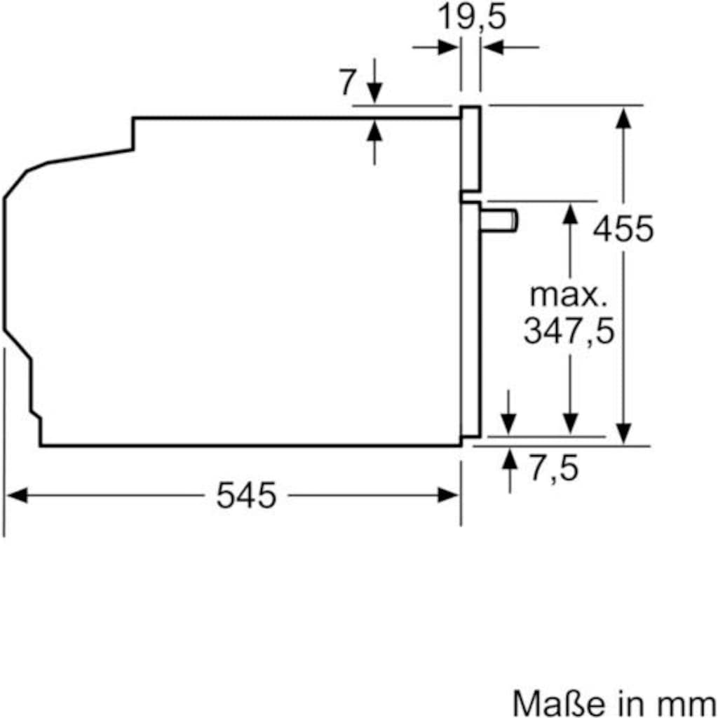 SIEMENS Einbau-Mikrowelle »CF634AGS1«, Mikrowelle, 900 W