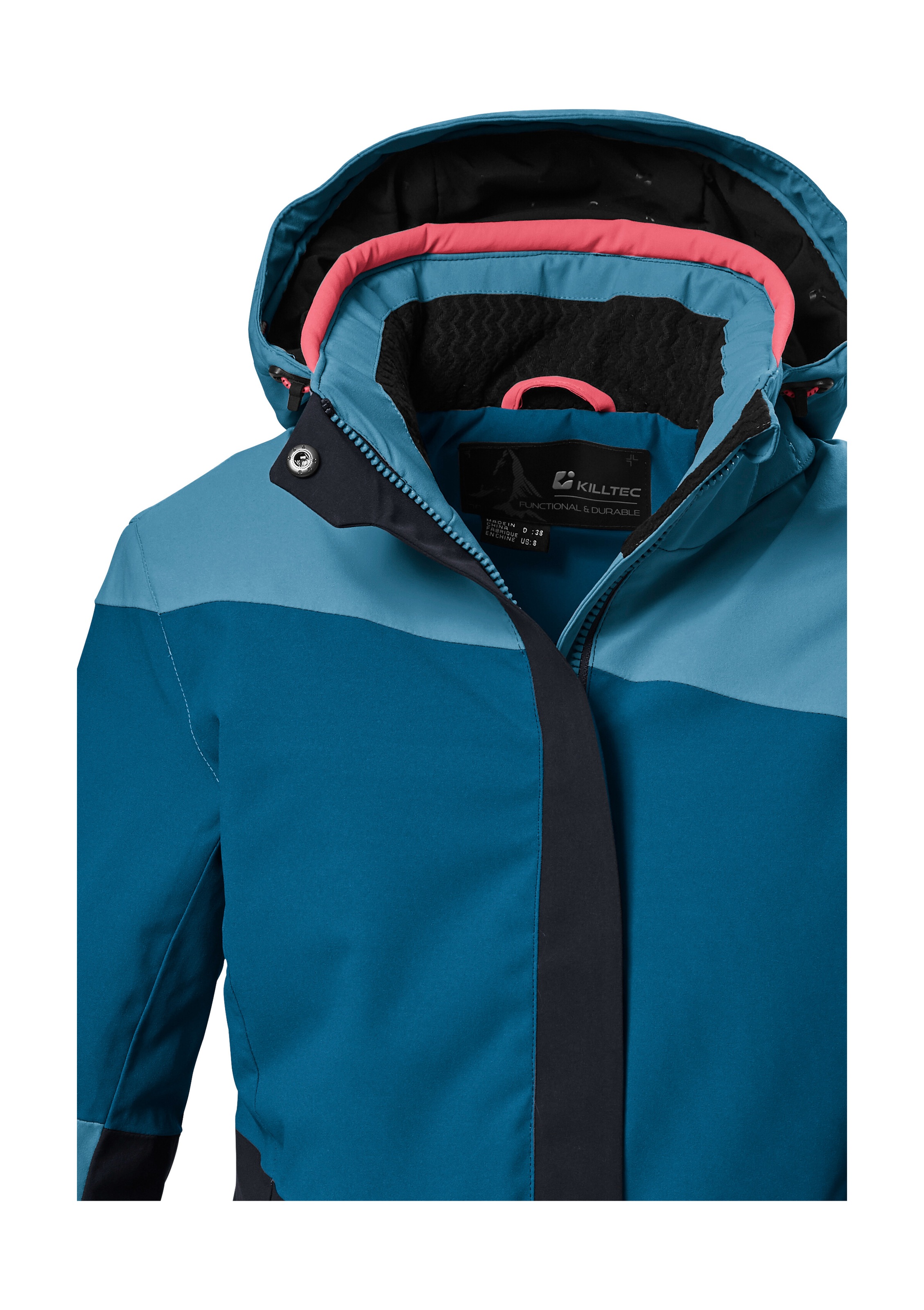 Killtec Skijacke »KSW 67 WMN SKI JCKT«, Damen Skijacke: wasserdicht, atmungsaktiv, abnehmbare Kapuze