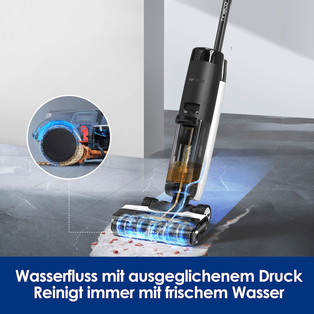 Tineco Nass-Trocken-Akkusauger »Floor One S7 Premium, zwei Richtungen Selbstantrieb, 40 min Laufzeit«