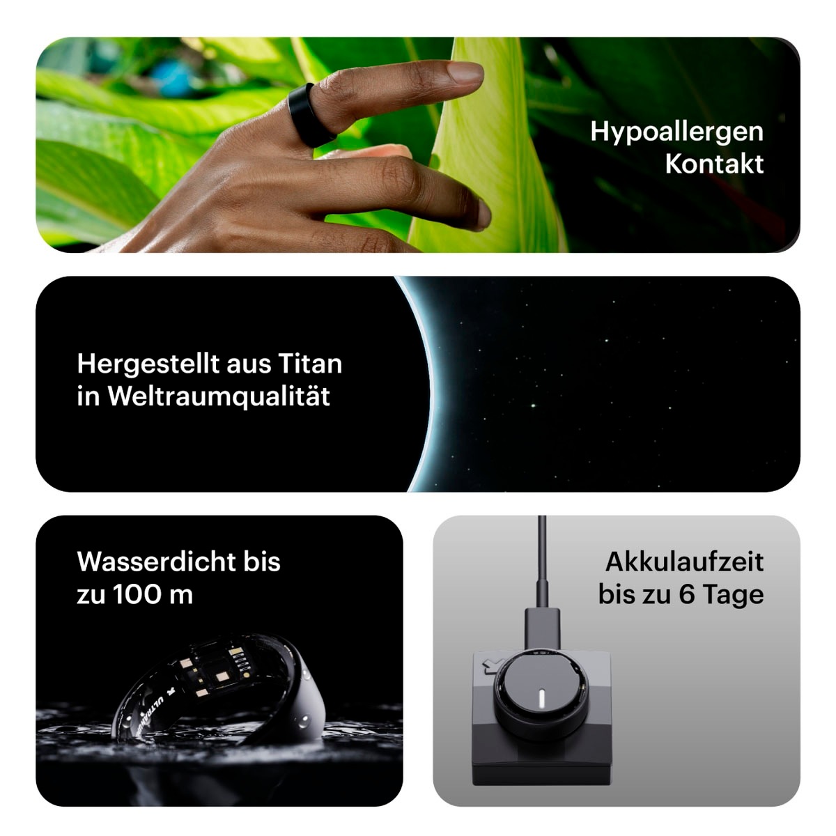 Ultrahuman Activity Tracker »Ring AIR - Größe 7«