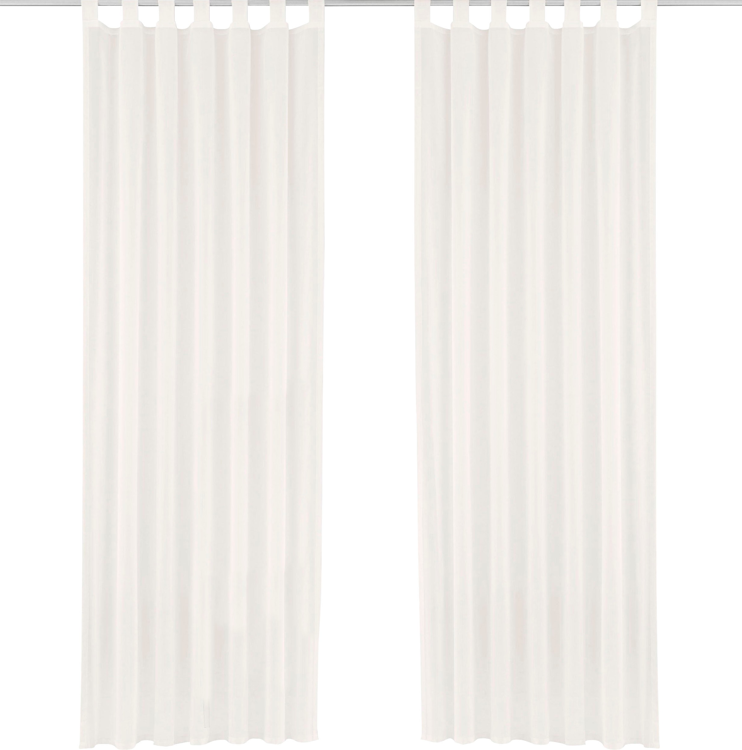 my home Gardine »XANA mit Ösen, Kräuselband oder Schlaufen«, (1 St.), Bestseller, einfarbig, 1 bzw. 2 Schals, pflegeleicht, Schal