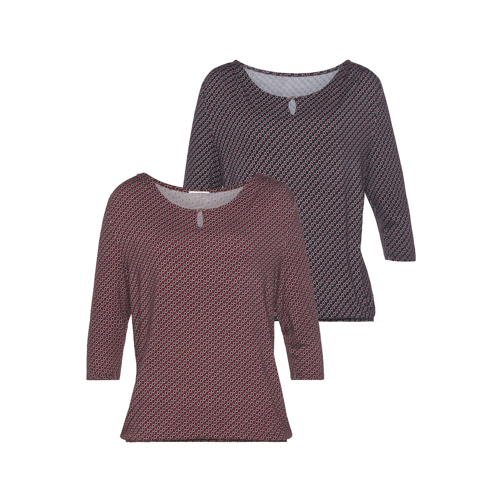 Vivance 3/4-Arm-Shirt, (2er-Pack)