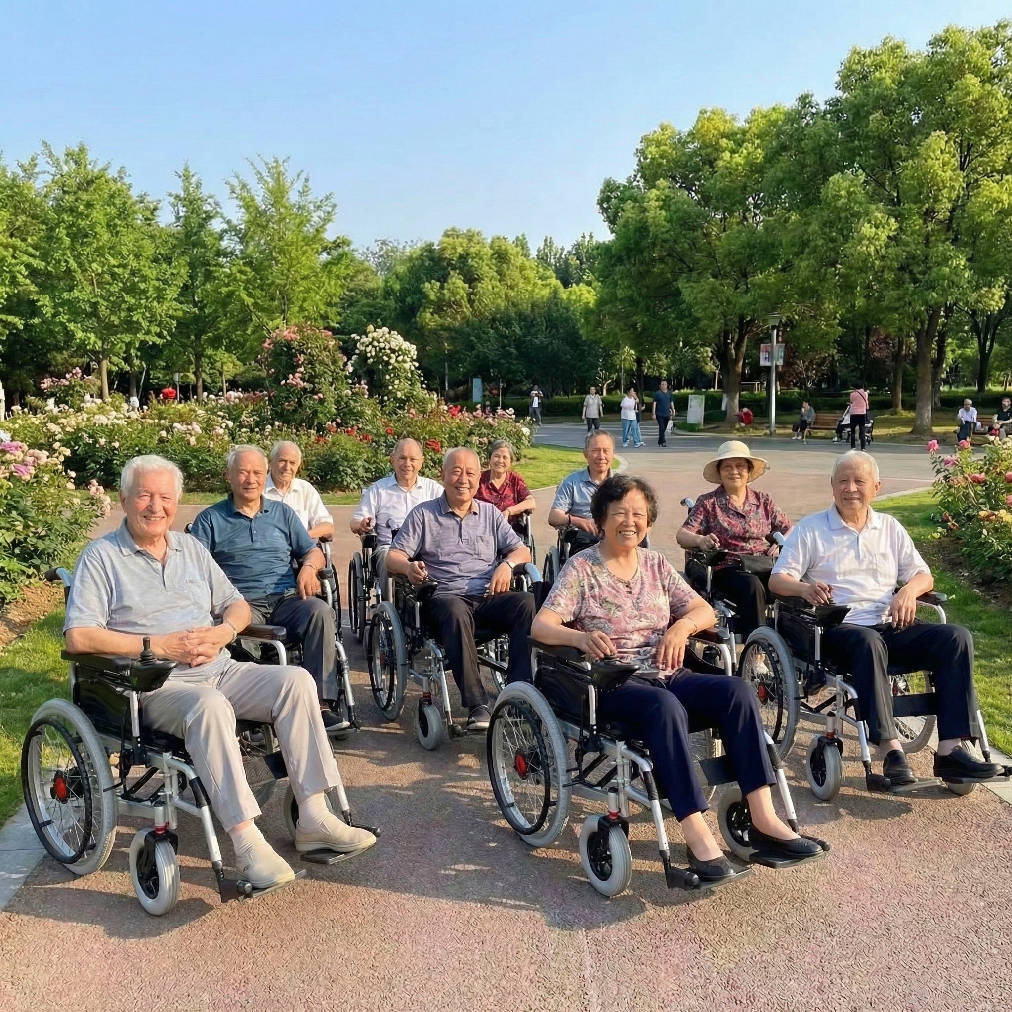ECONELO Elektromobil »E-Rollstuhl Faltbar 250Wx2« 6 km/h