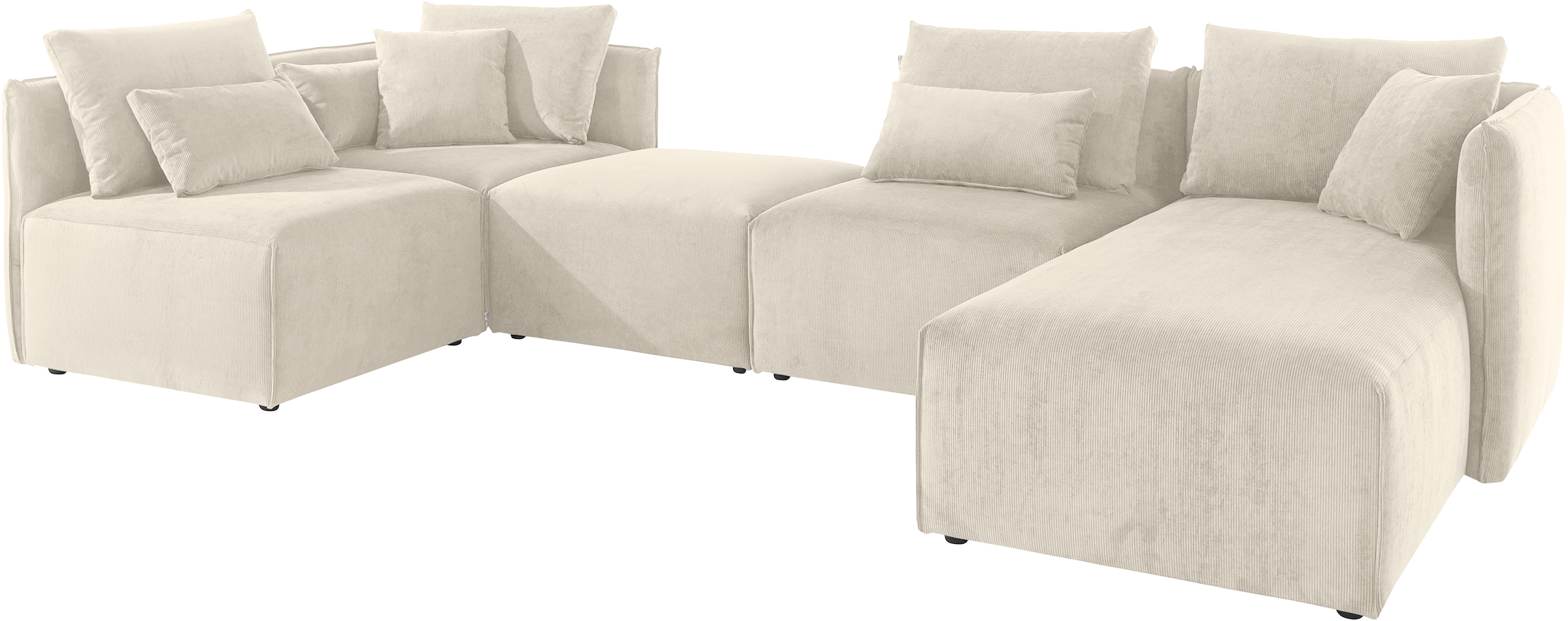 andas Wohnlandschaft »Nöre U-Form« 5 Teile, in vielen Bezugsqualitäten und günstig online kaufen