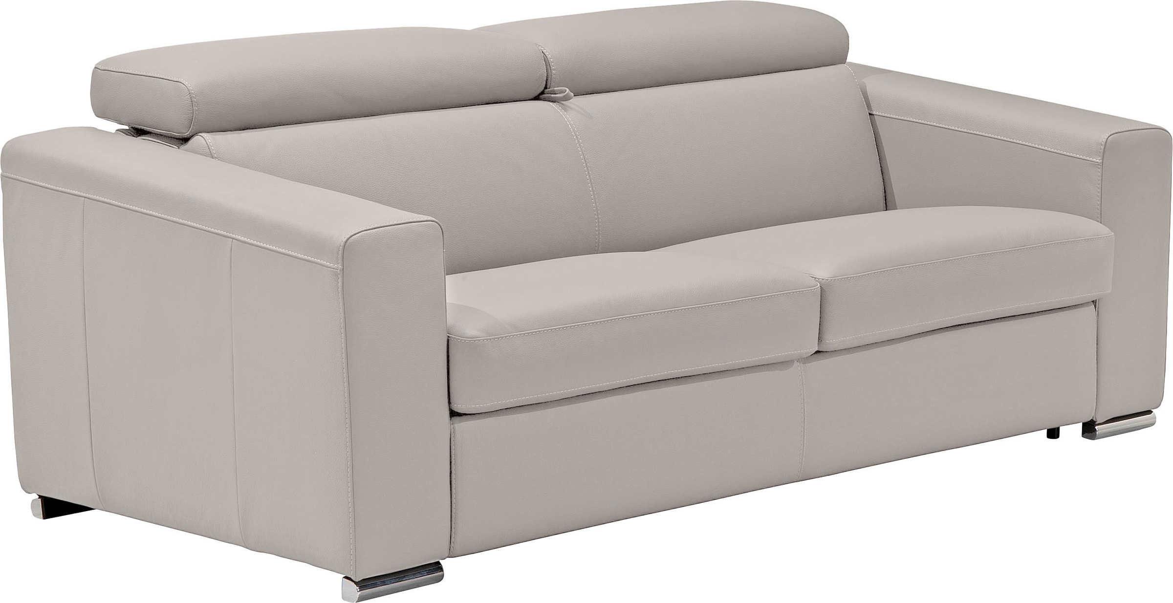 Egoitaliano Schlafsofa »Cabiria, Design und super Sitz- und Liegekomfort«, Sofa inkl. Schlaffunktion, Kopfteile verstellbar, mit Metallfüßen