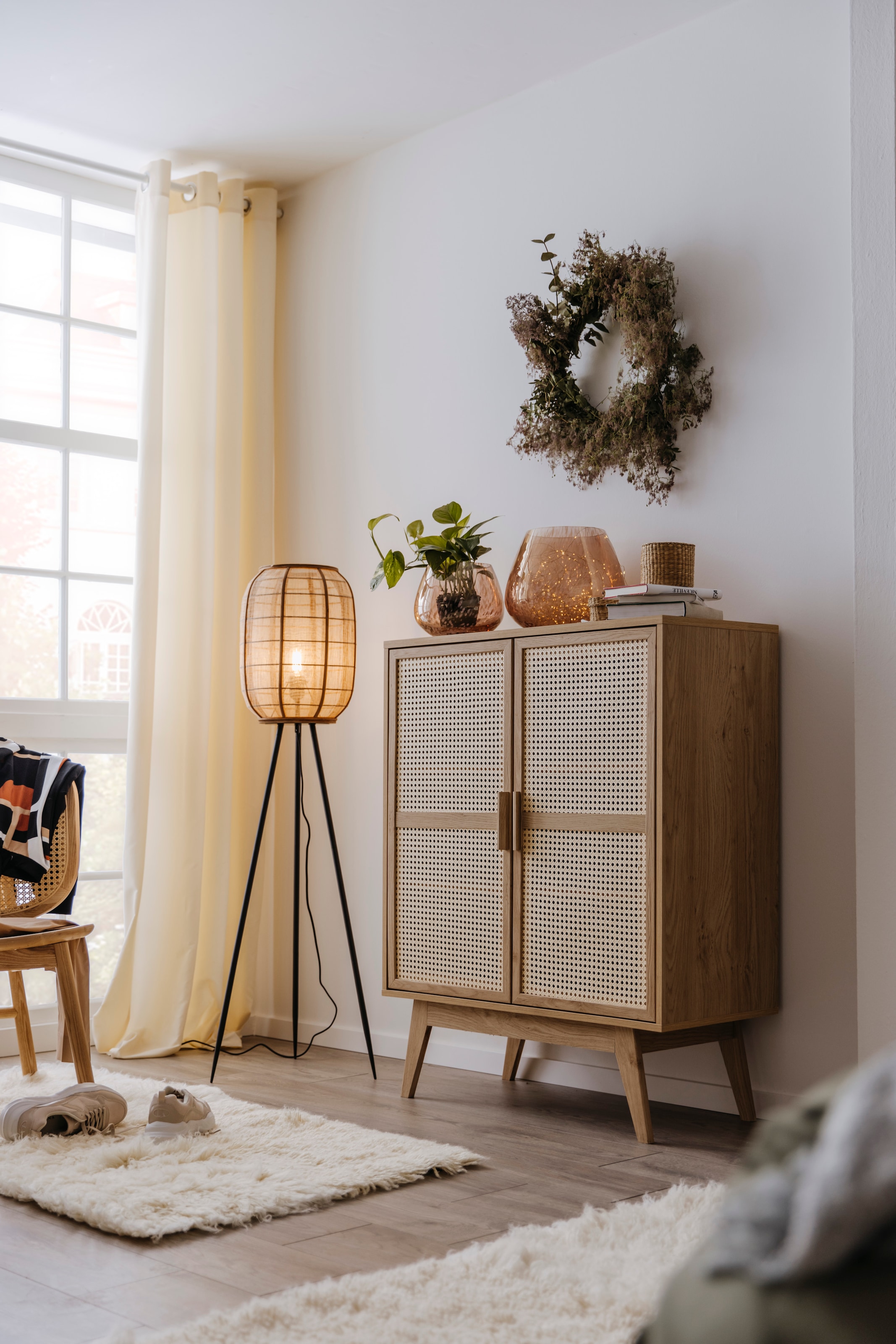 Home affaire Kommode »Bridget«, Kommode, feste und verstellbare Einlegeböden, Breite 87cm, Höhe 110cm