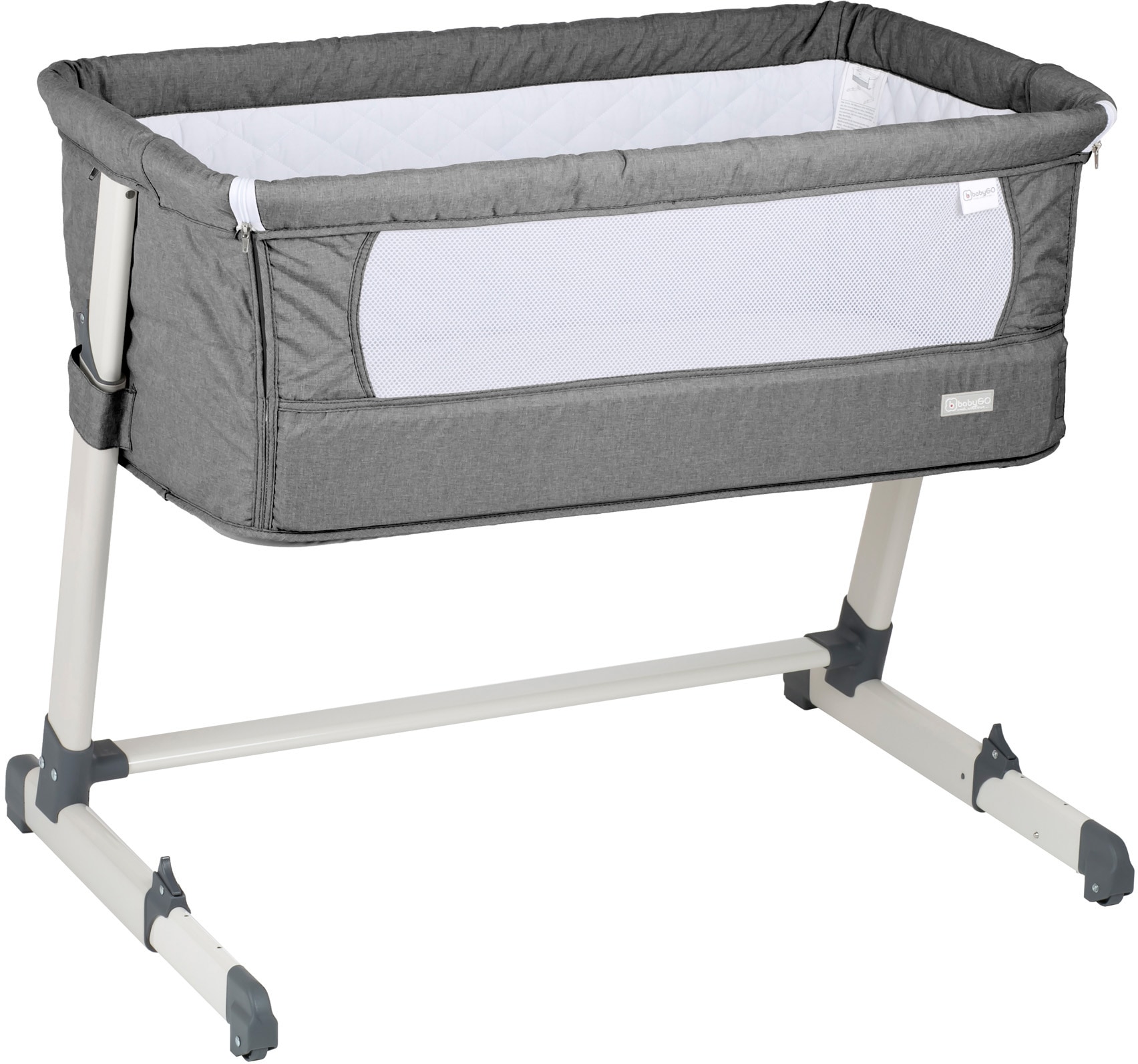 BabyGo Beistellbett »Together, grey«, faltbar günstig online kaufen