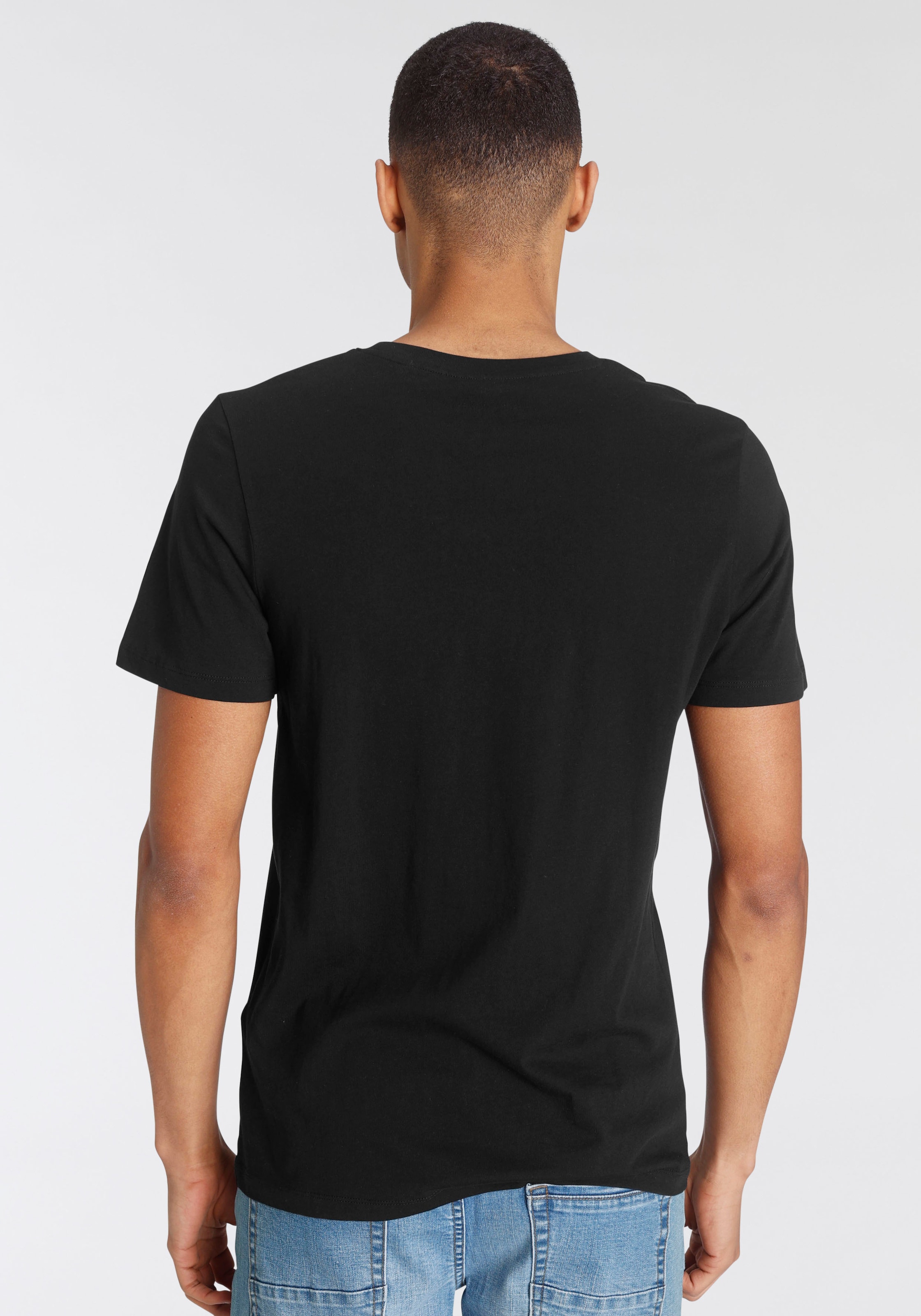 Jack & Jones T-Shirt »JJECORP   mit Print, vielseitig kombinierbar für den Alltag« Logodruck, modisch, regular fit, Baumwolle, Rundhals
