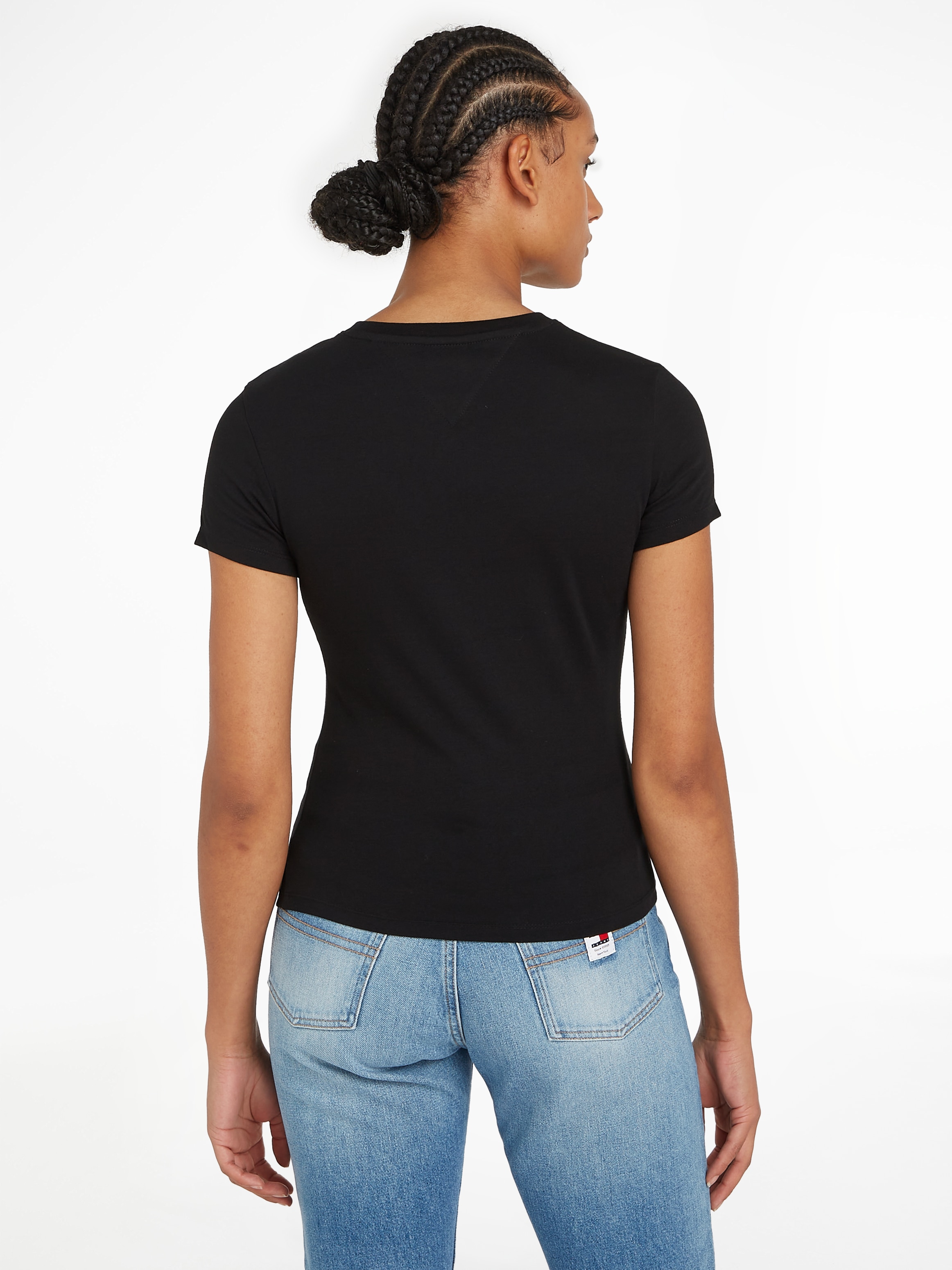 Tommy Jeans Curve T-Shirt »TJW SLIM ESSENTIAL LOGO 1 SS EXT«, Große Größen