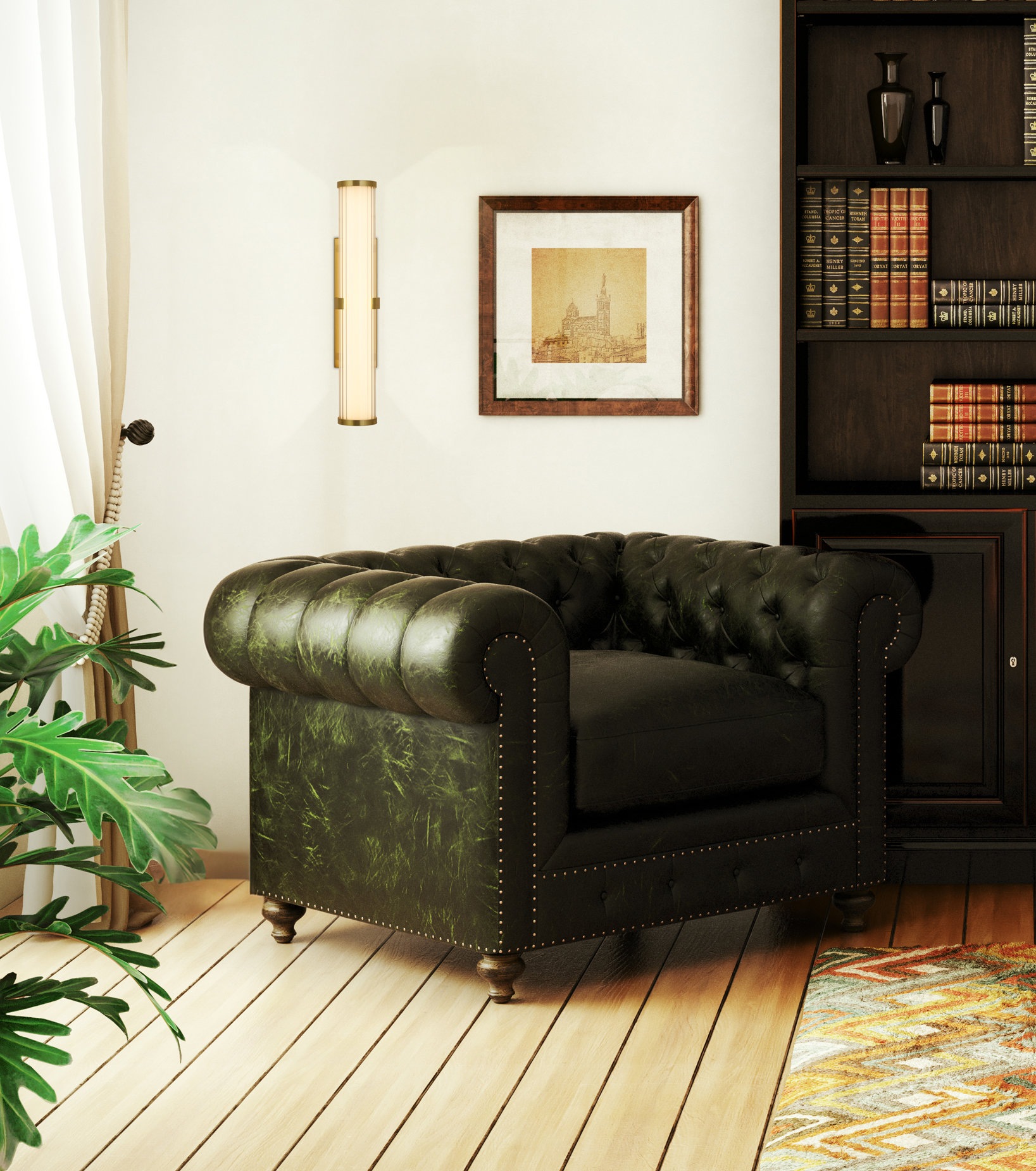 Searchlight Wandleuchte »Klemmwandlampe - Goldmetall, gerippter Klar- und Opaldiffusor« LED-Modul 1 Stk.