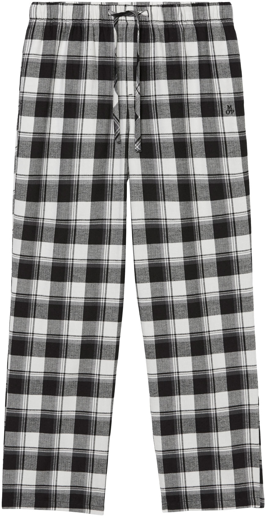 Marc O'Polo Pyjamahose »Homey Flanne«, mit Bindeband und Eingriffstaschen