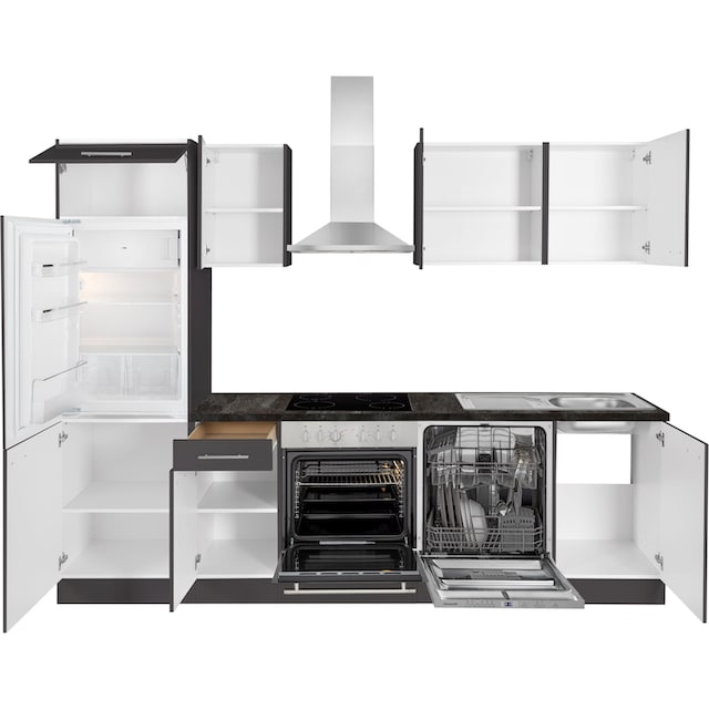 OPTIFIT Küchenzeile »Malika«, Breite 270 cm, mit Hanseatic-E-Geräten auf  Rechnung bestellen