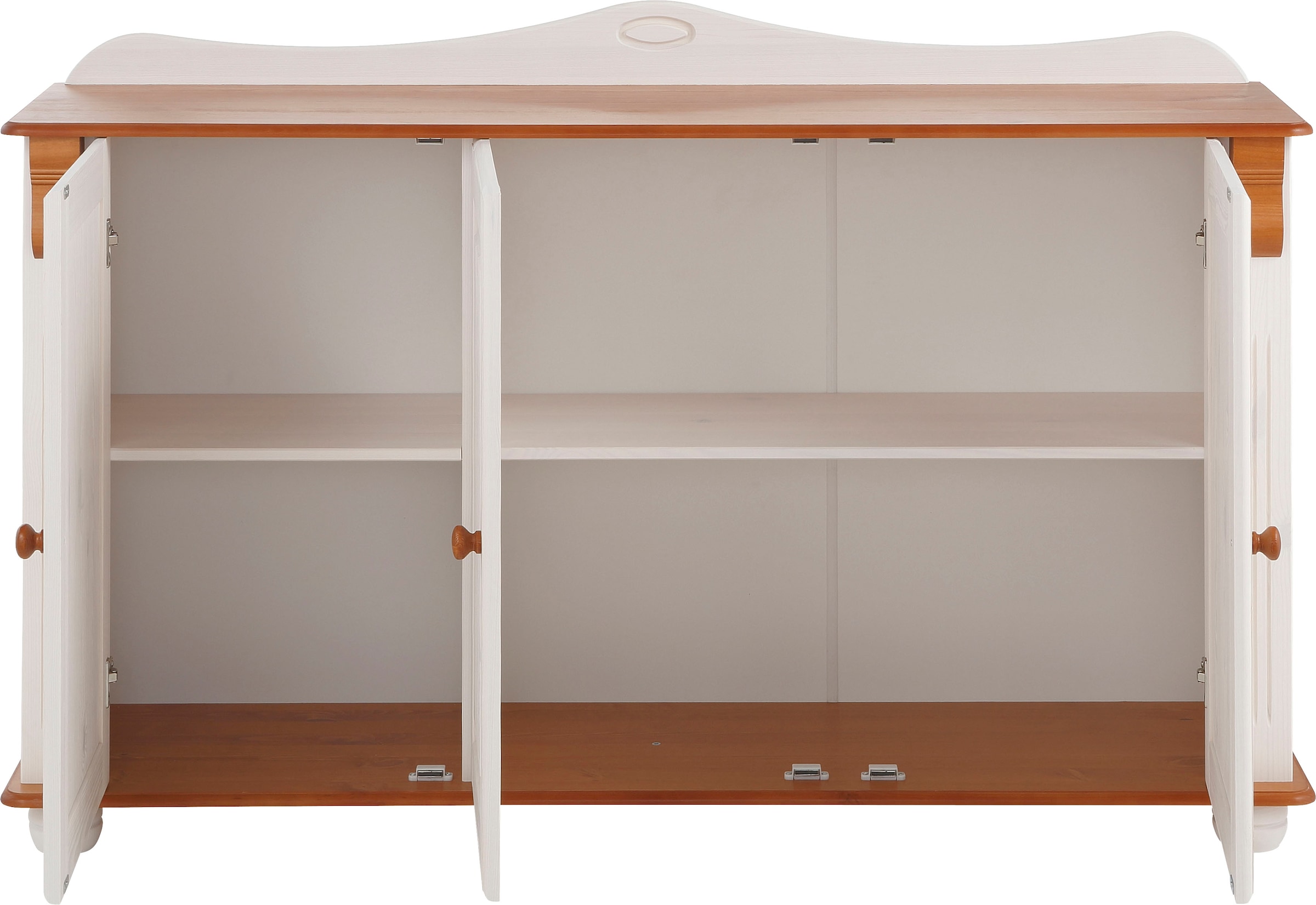 Home affaire Sideboard »Adele«, Kommode, 3-türig, Breite 130 cm, aus massiver Kiefer, FSC®