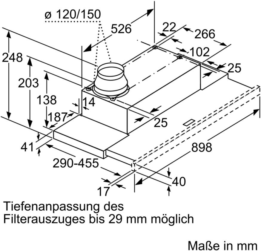 NEFF Flachschirmhaube »D49ED22X1«, Serie N 50