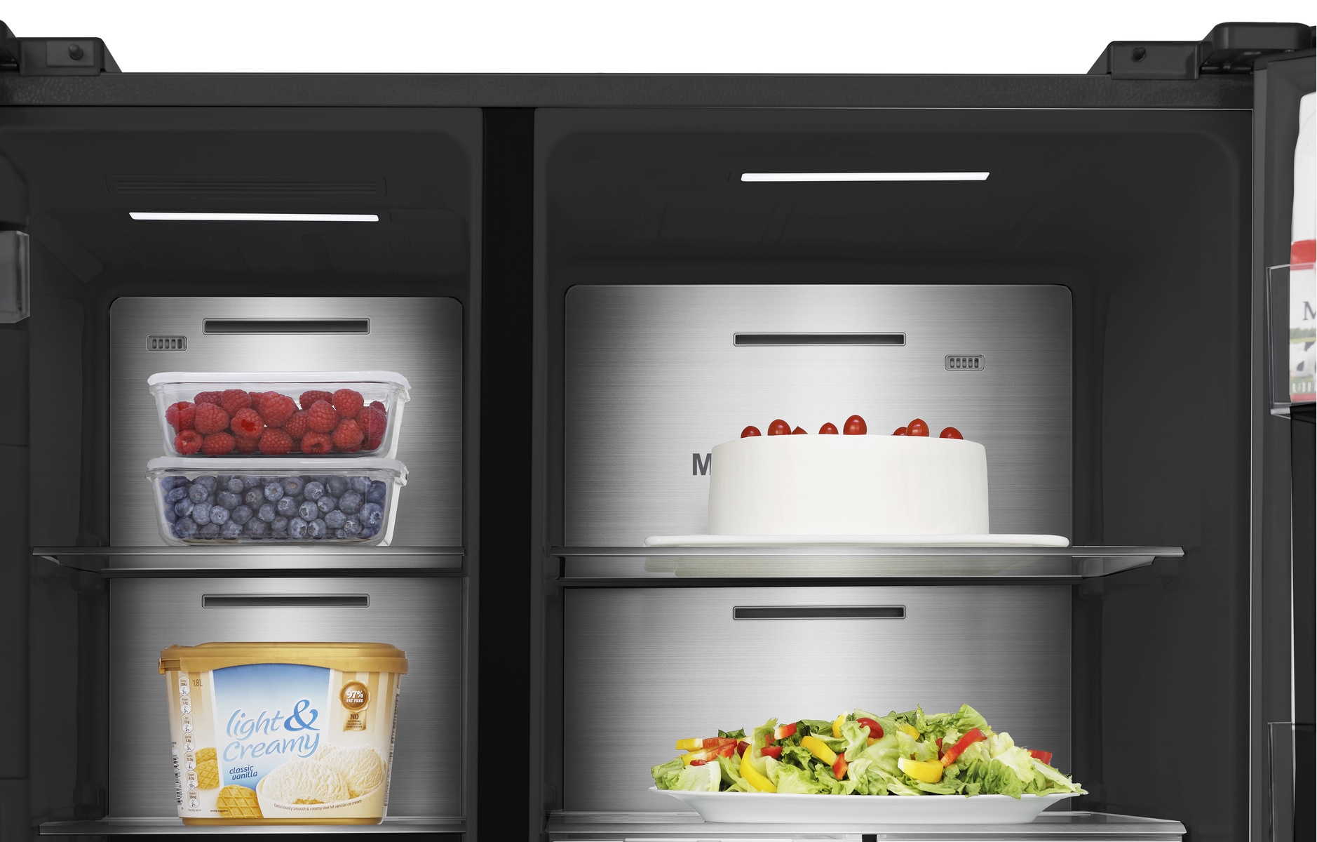Hisense Side-by-Side »RS9P628GPFE«, großes SMART-Display