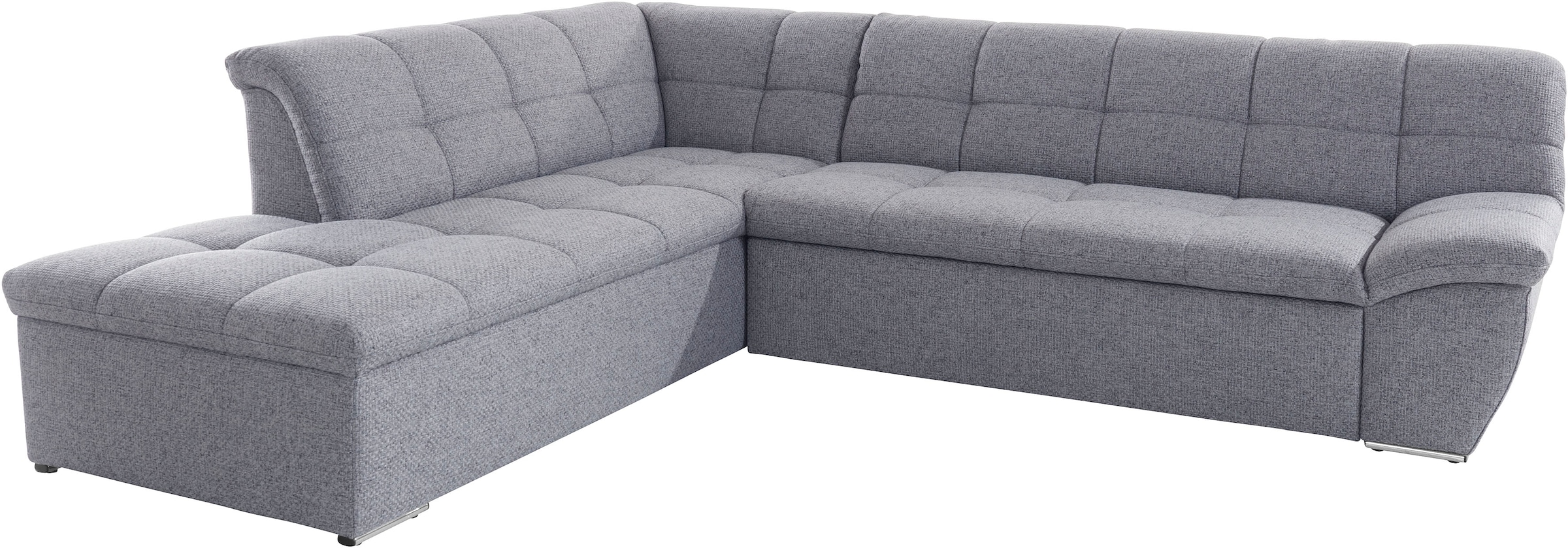 DOMO collection Ecksofa »Lagoa L-Form«, wahlweise mit Bettfunktion, frei im Raum stellbar, große Farbvielfalt