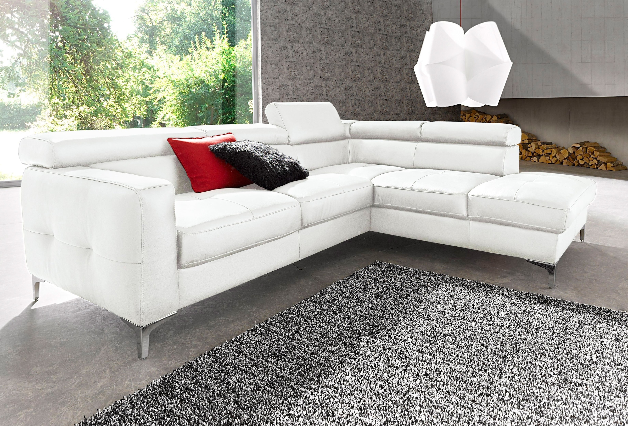 COTTA Polstergarnitur »Sammy L-Form«, (Set), Set bestehend aus: Ecksofa mit günstig online kaufen