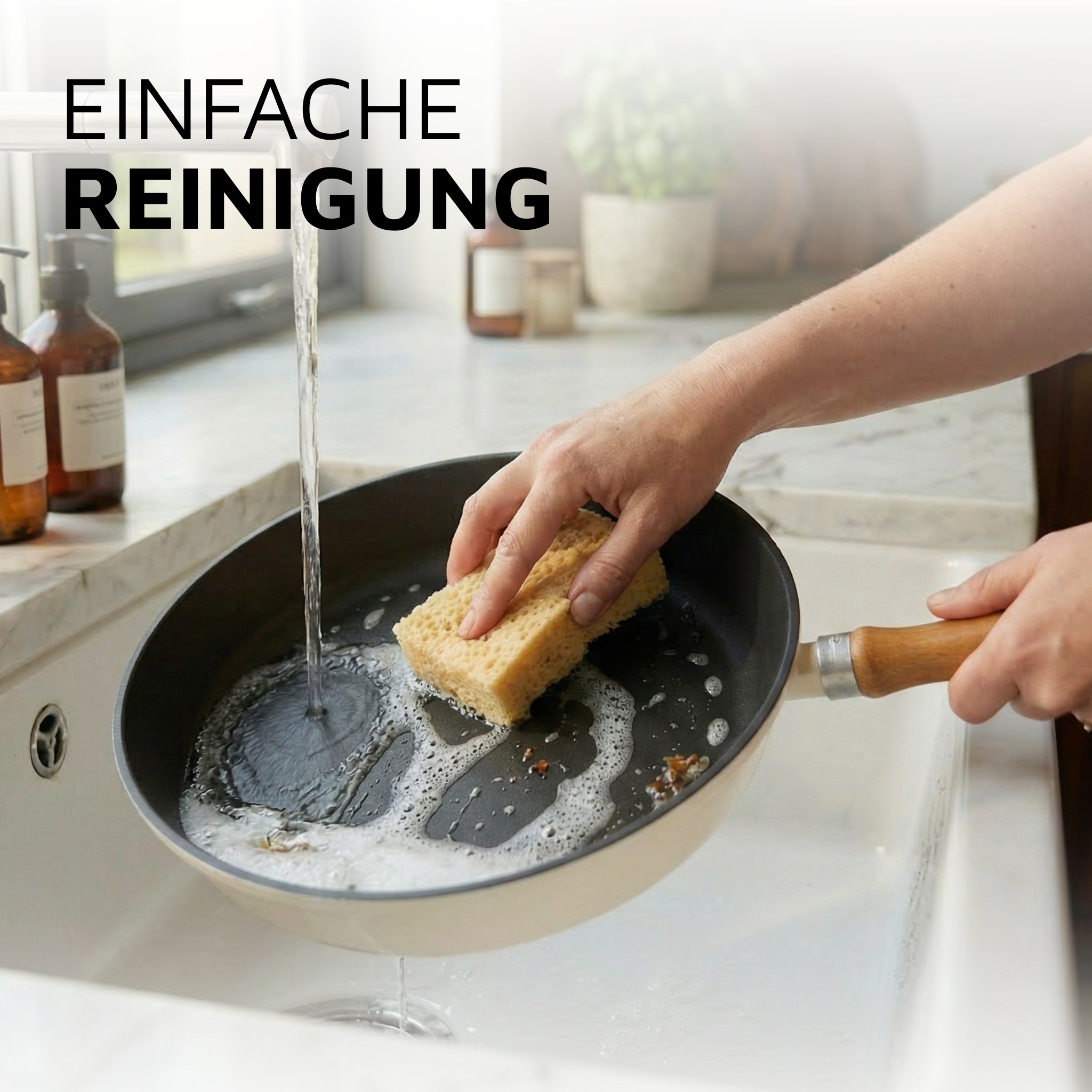 Krüger Bratpfanne »Einsenguss Pfanne SAVANNA« Gusseisen 1 Stk. tlg. für Induktions-Kochfelder geeignet