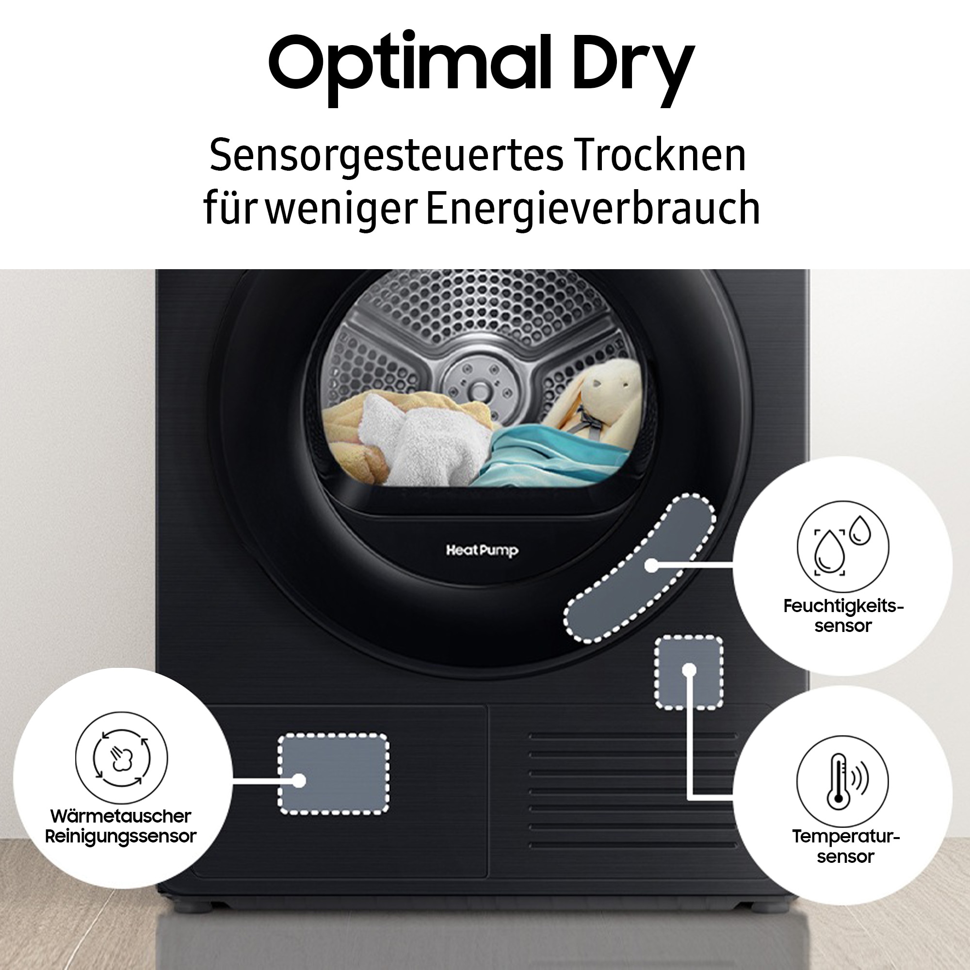 Samsung Wärmepumpentrockner »DV80T6220LX/S2«, 8 kg, Knitterschutz