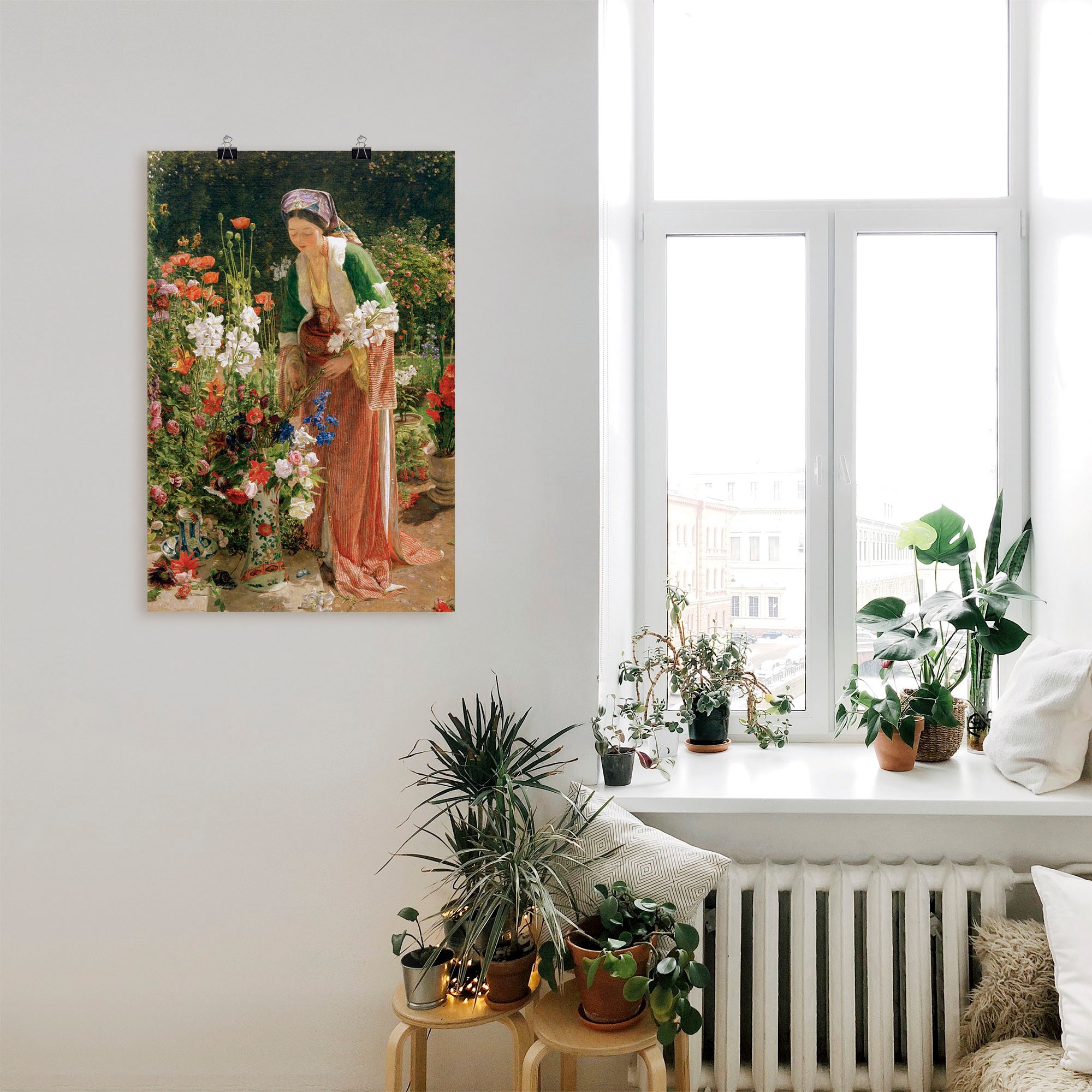 Artland Kunstdruck »Im Garten des Beis«, Bilder von Frauen, (1 St.), als Alubild, Leinwandbild, Wandaufkleber oder Poster in versch. Größen
